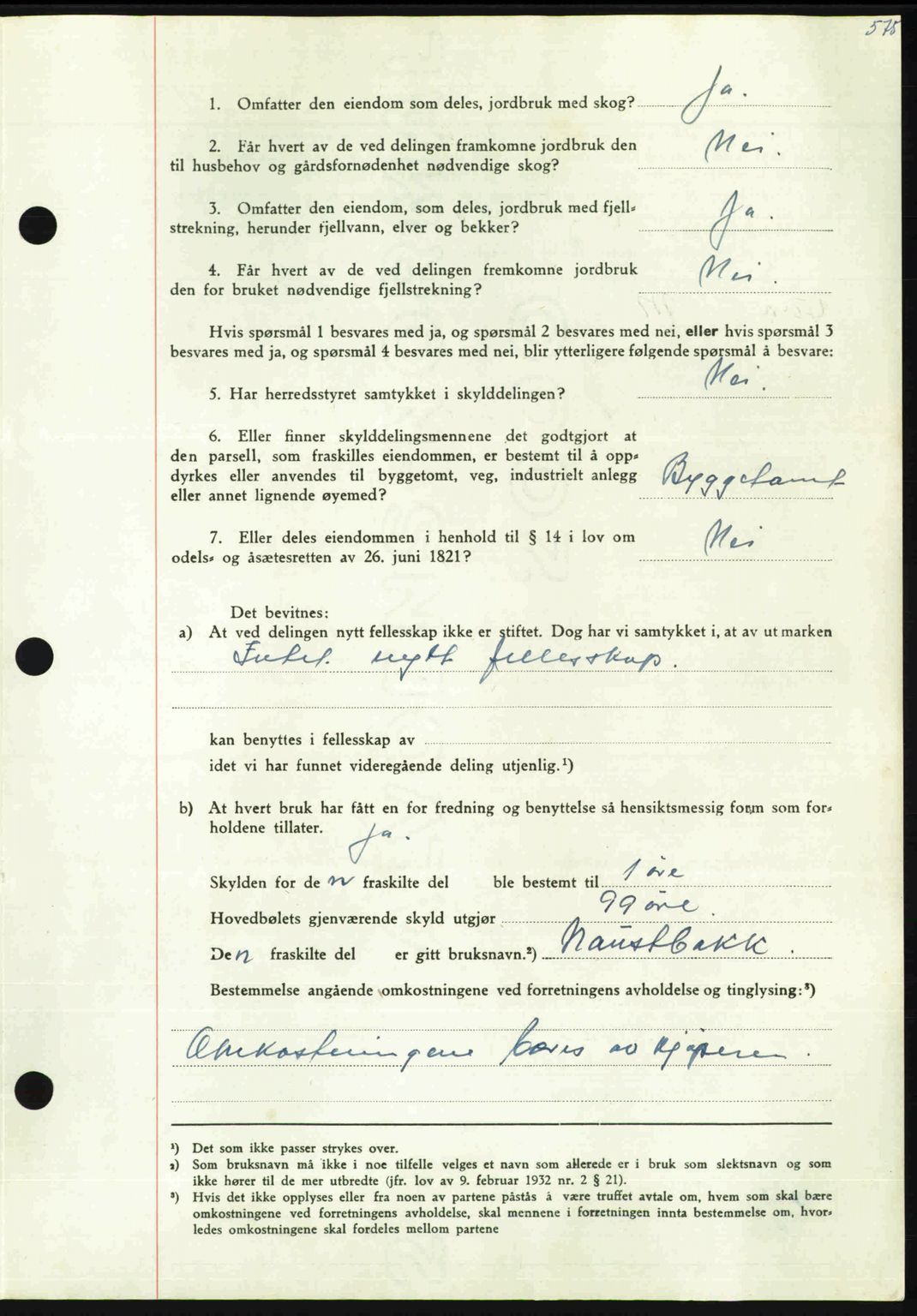 Nordmøre sorenskriveri, AV/SAT-A-4132/1/2/2Ca: Mortgage book no. A110, 1948-1949, Diary no: : 230/1949