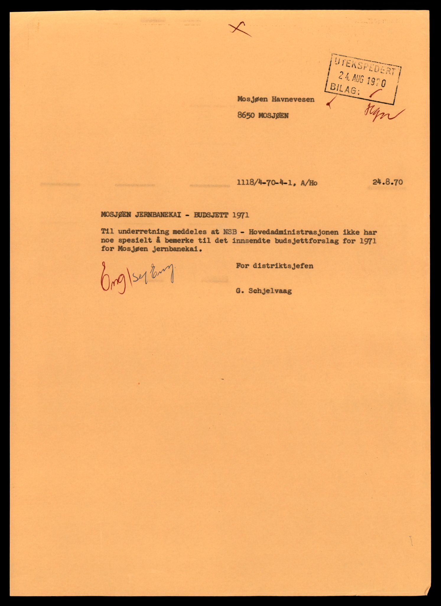 Norges statsbaner (NSB) - Trondheim distrikt, AV/SAT-A-6436/0002/Dd/L0817: --, 1953-1980, p. 927