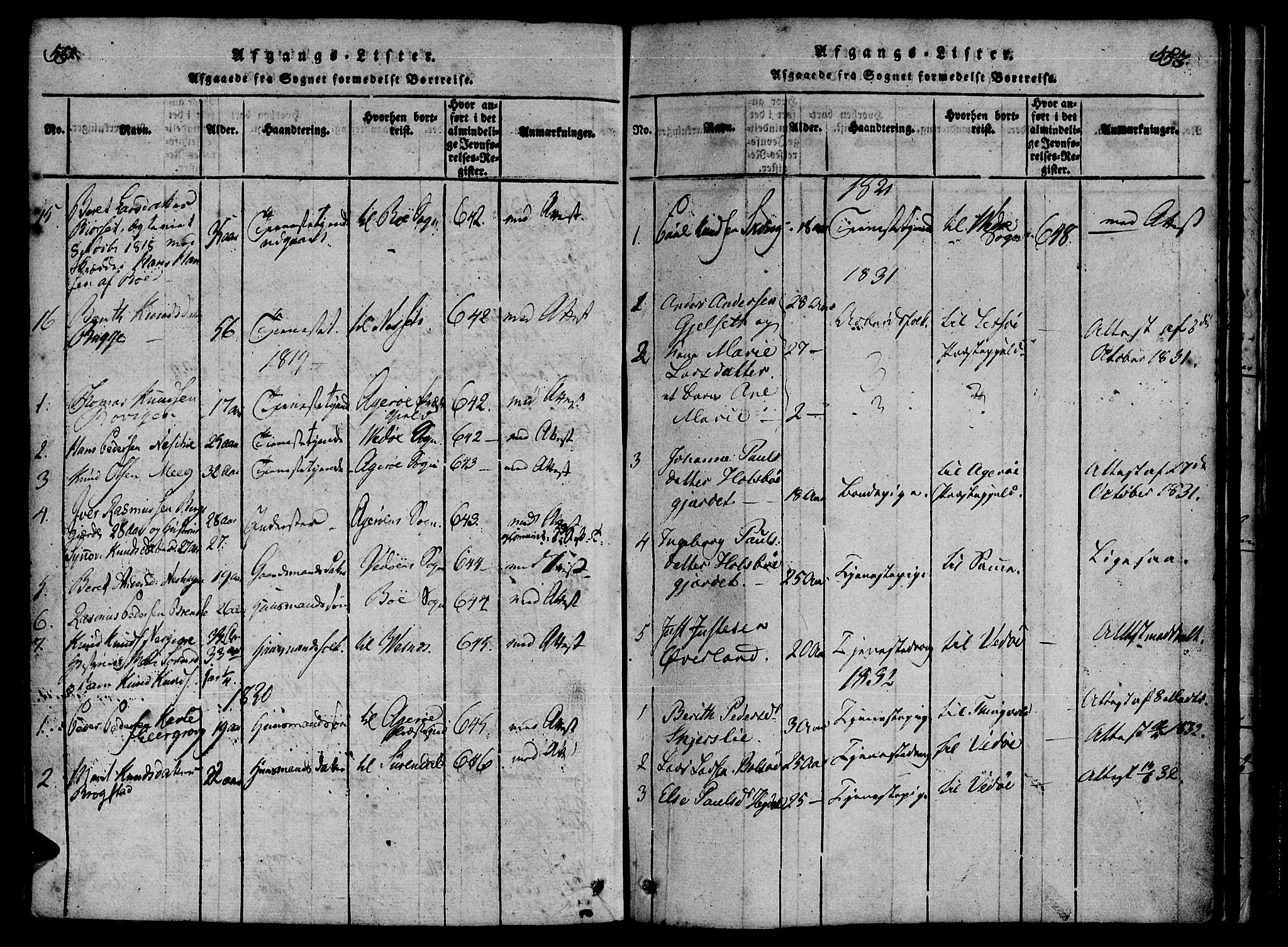 Ministerialprotokoller, klokkerbøker og fødselsregistre - Møre og Romsdal, SAT/A-1454/555/L0652: Parish register (official) no. 555A03, 1817-1843, p. 552-553