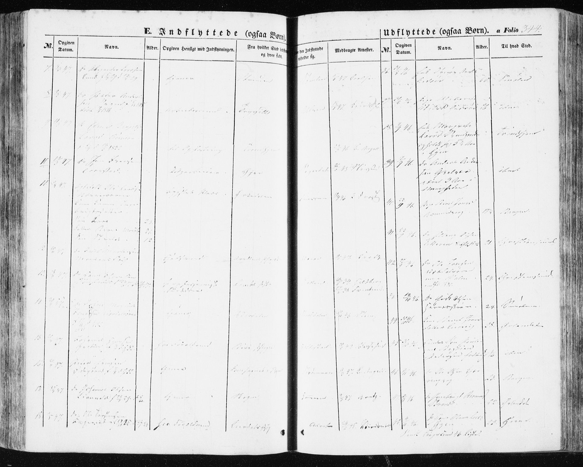 Ministerialprotokoller, klokkerbøker og fødselsregistre - Sør-Trøndelag, AV/SAT-A-1456/634/L0529: Parish register (official) no. 634A05, 1843-1851, p. 344