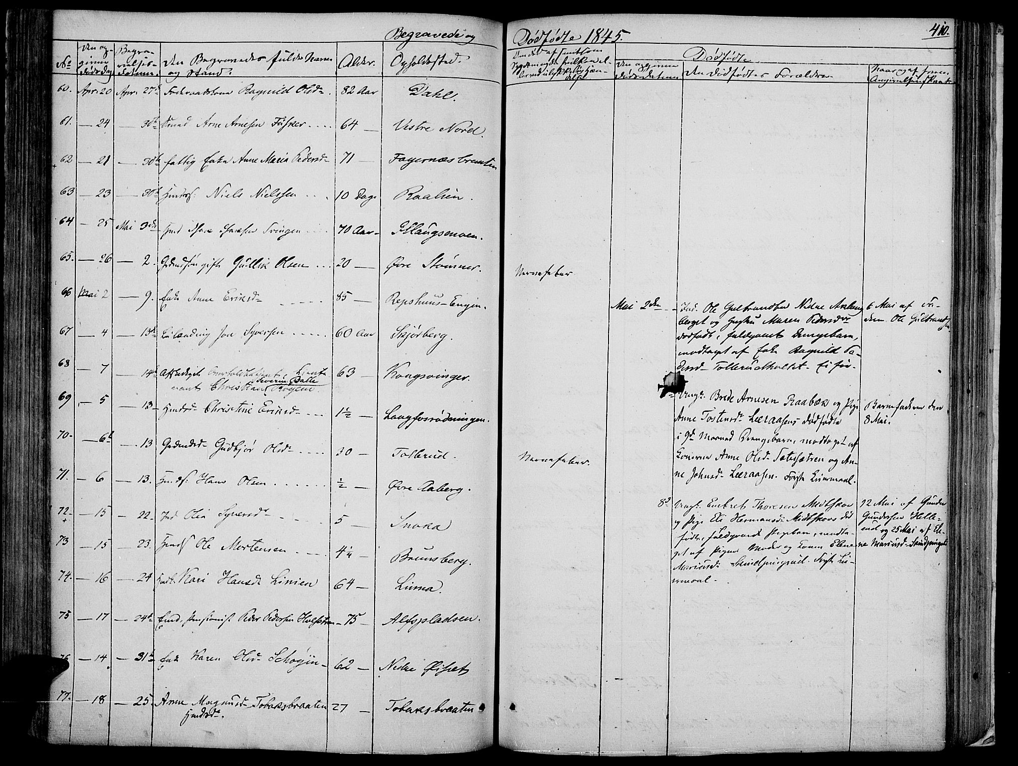 Vinger prestekontor, AV/SAH-PREST-024/H/Ha/Haa/L0008: Parish register (official) no. 8, 1839-1847, p. 410