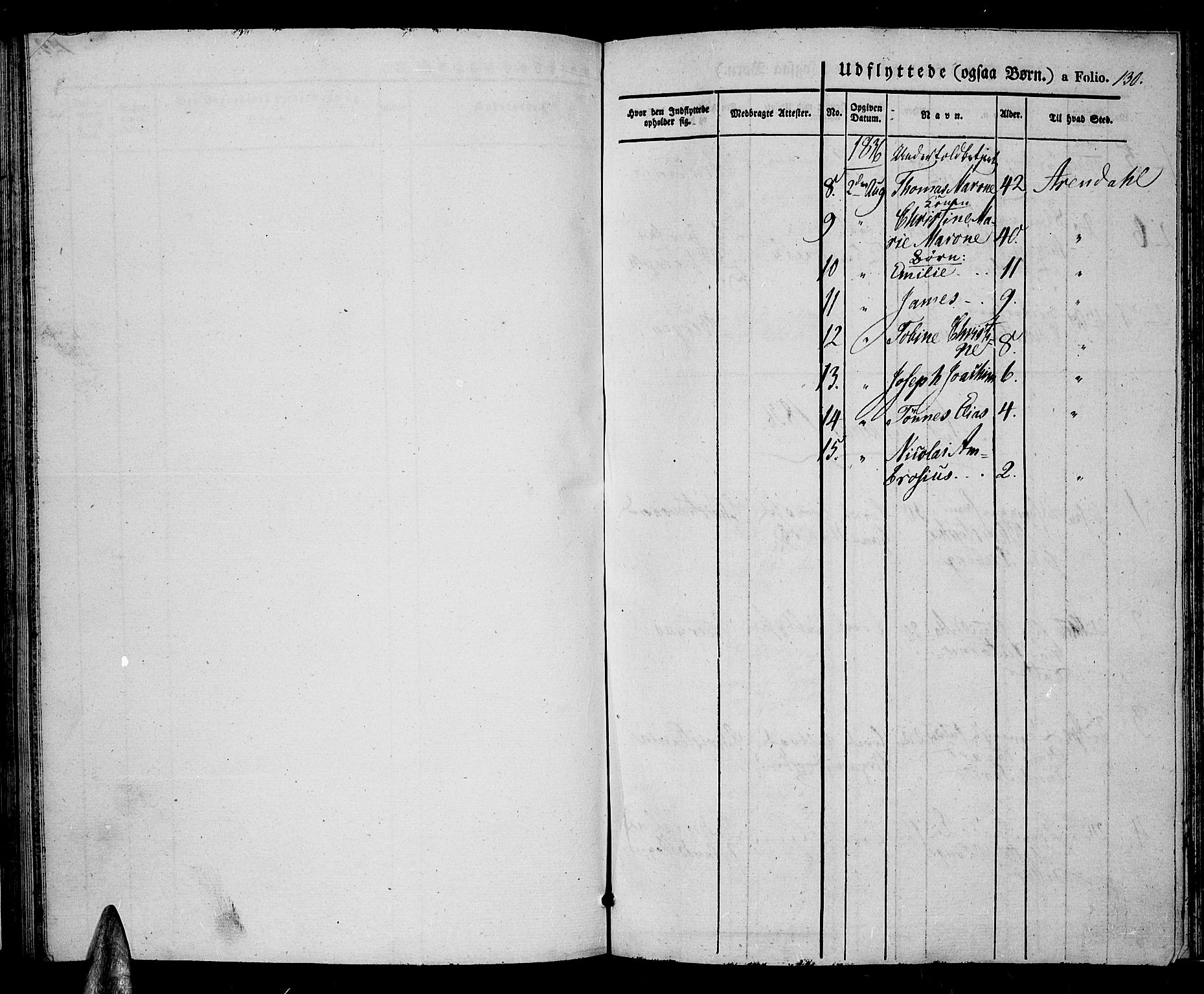 Farsund sokneprestkontor, SAK/1111-0009/F/Fa/L0003: Parish register (official) no. A 3, 1836-1846, p. 130