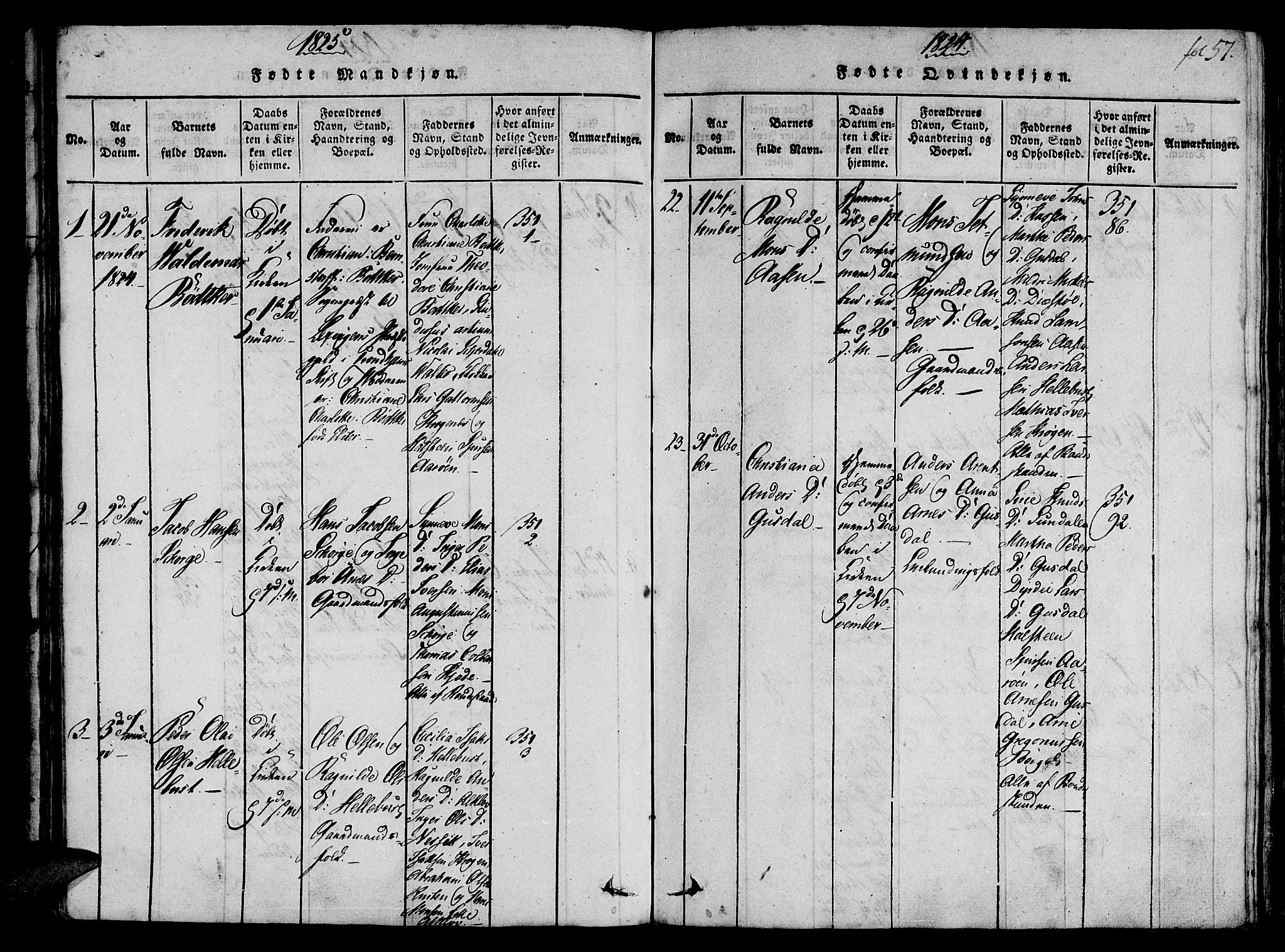 Ministerialprotokoller, klokkerbøker og fødselsregistre - Møre og Romsdal, AV/SAT-A-1454/501/L0004: Parish register (official) no. 501A04, 1816-1831, p. 57