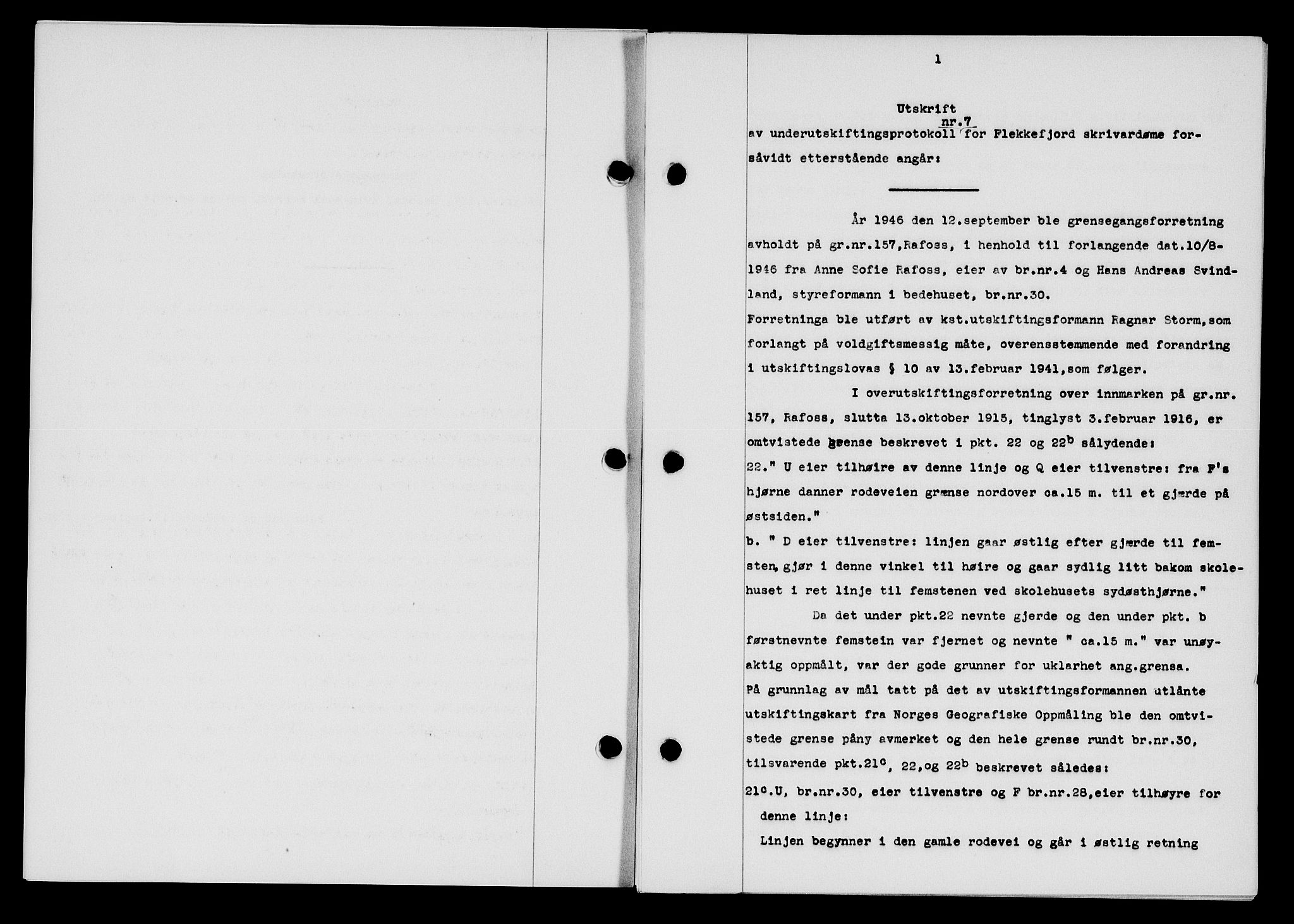 Flekkefjord sorenskriveri, AV/SAK-1221-0001/G/Gb/Gba/L0061: Mortgage book no. A-9, 1946-1947, Diary no: : 274/1947