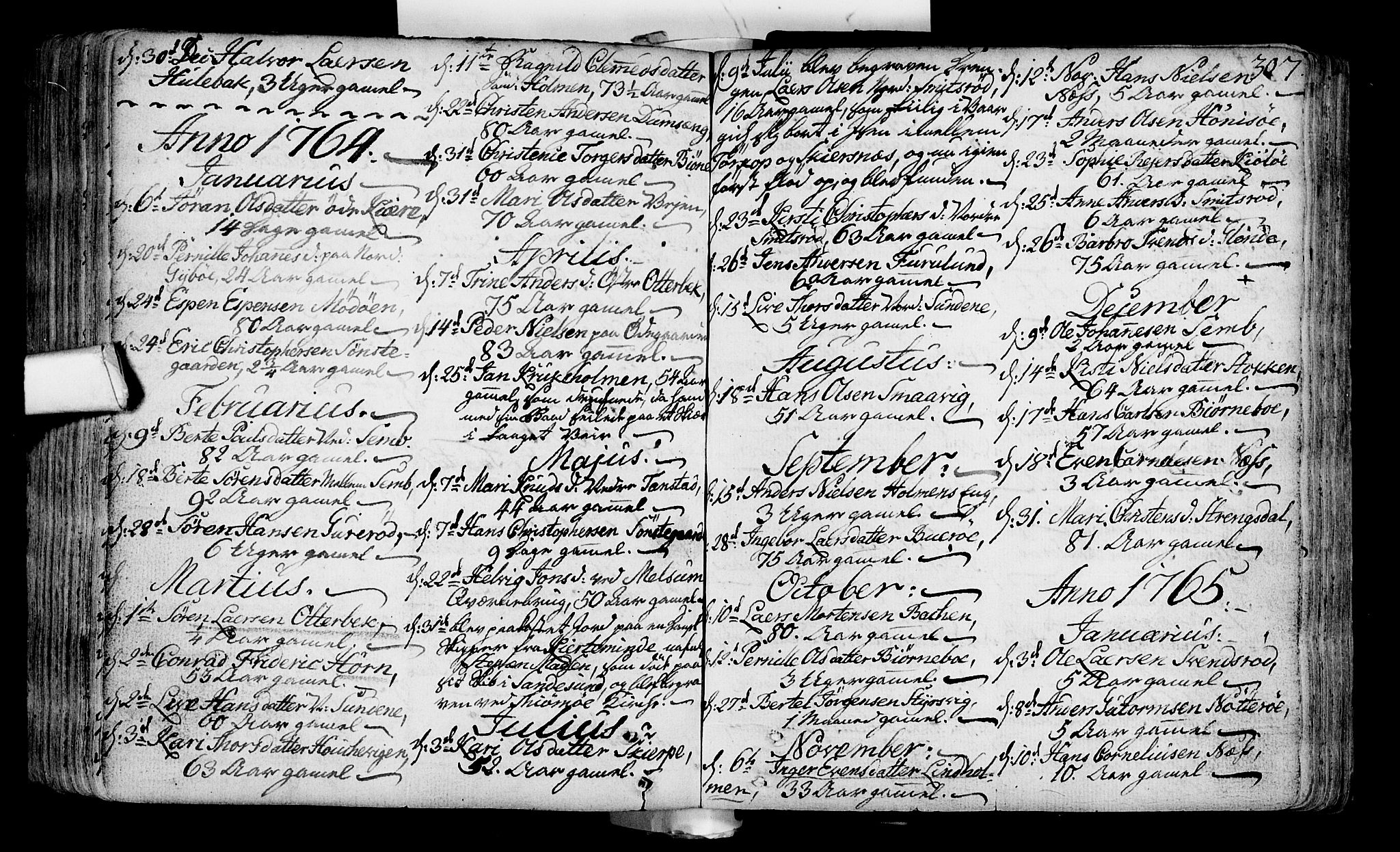 Nøtterøy kirkebøker, AV/SAKO-A-354/F/Fa/L0002: Parish register (official) no. I 2, 1738-1790, p. 307