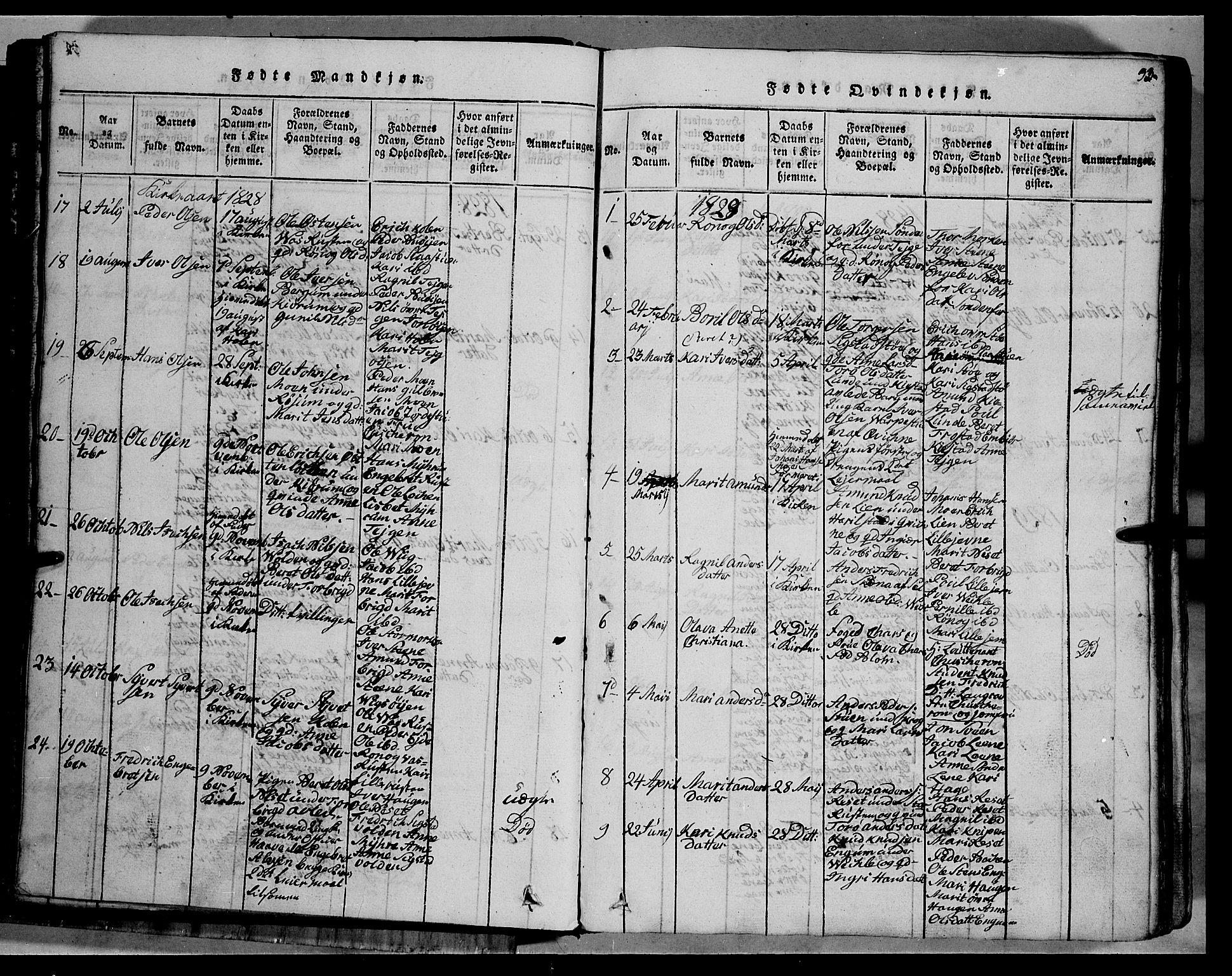 Fron prestekontor, SAH/PREST-078/H/Ha/Hab/L0002: Parish register (copy) no. 2, 1816-1850, p. 33