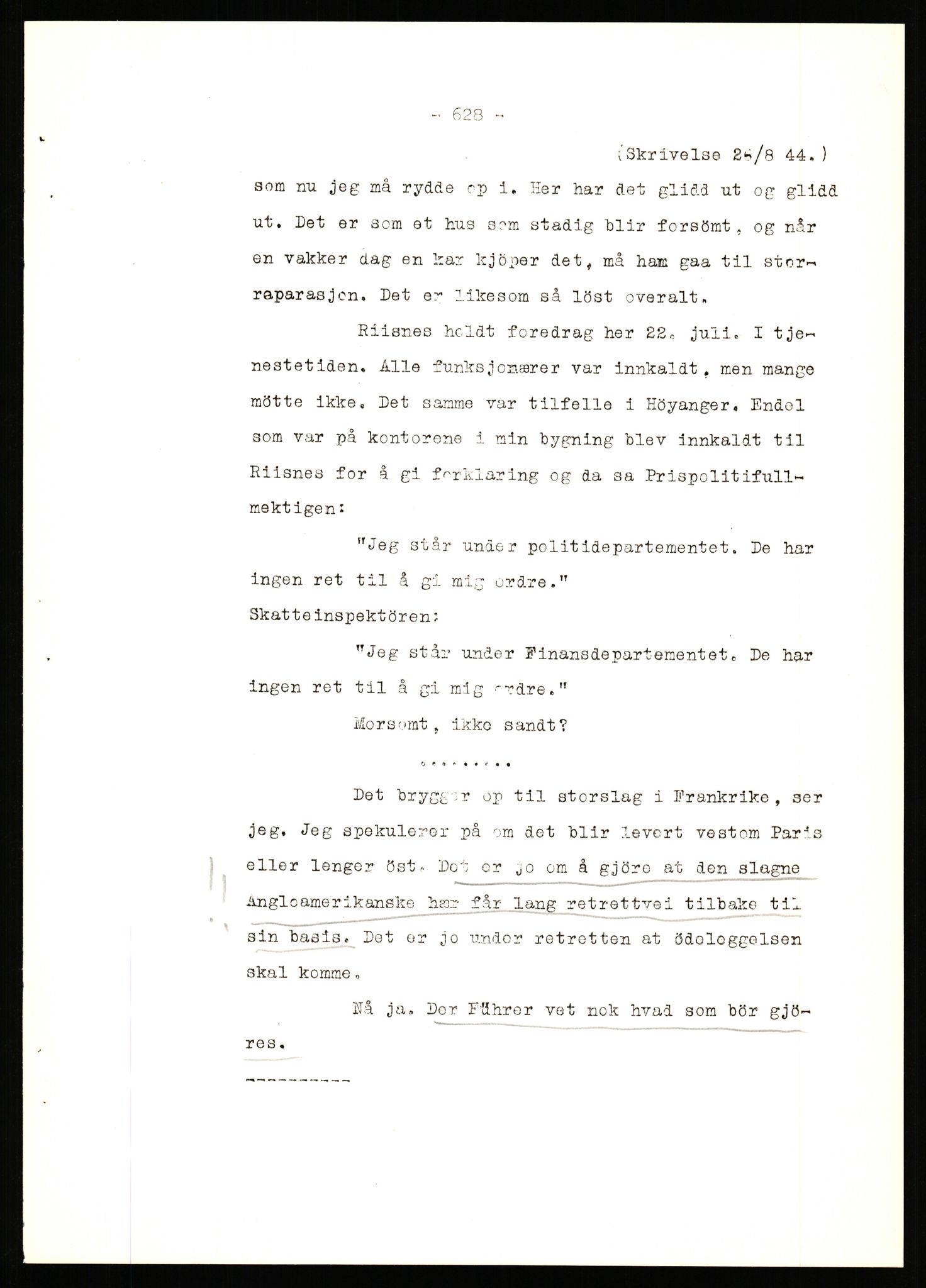 Forsvaret, Forsvarets krigshistoriske avdeling, AV/RA-RAFA-2017/Y/Yb/L0142: II-C-11-620  -  6. Divisjon, 1940-1947, p. 670