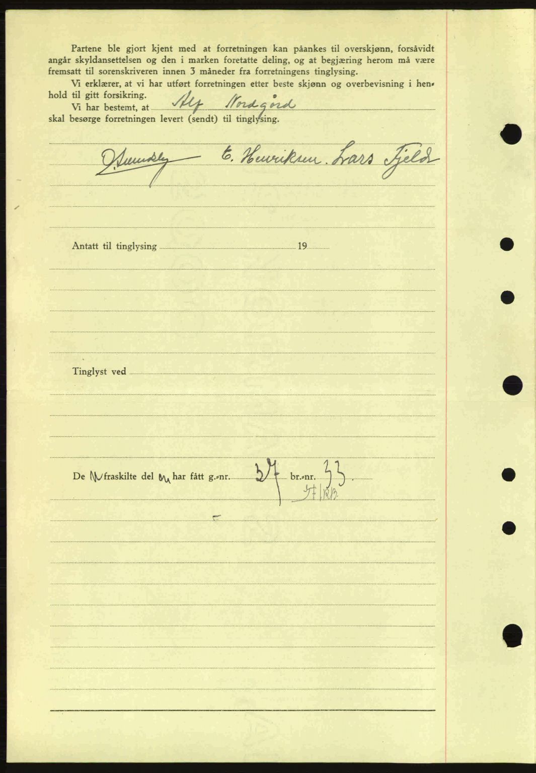 Idd og Marker sorenskriveri, AV/SAO-A-10283/G/Gb/Gbb/L0007: Mortgage book no. A7, 1944-1945, Diary no: : 893/1945