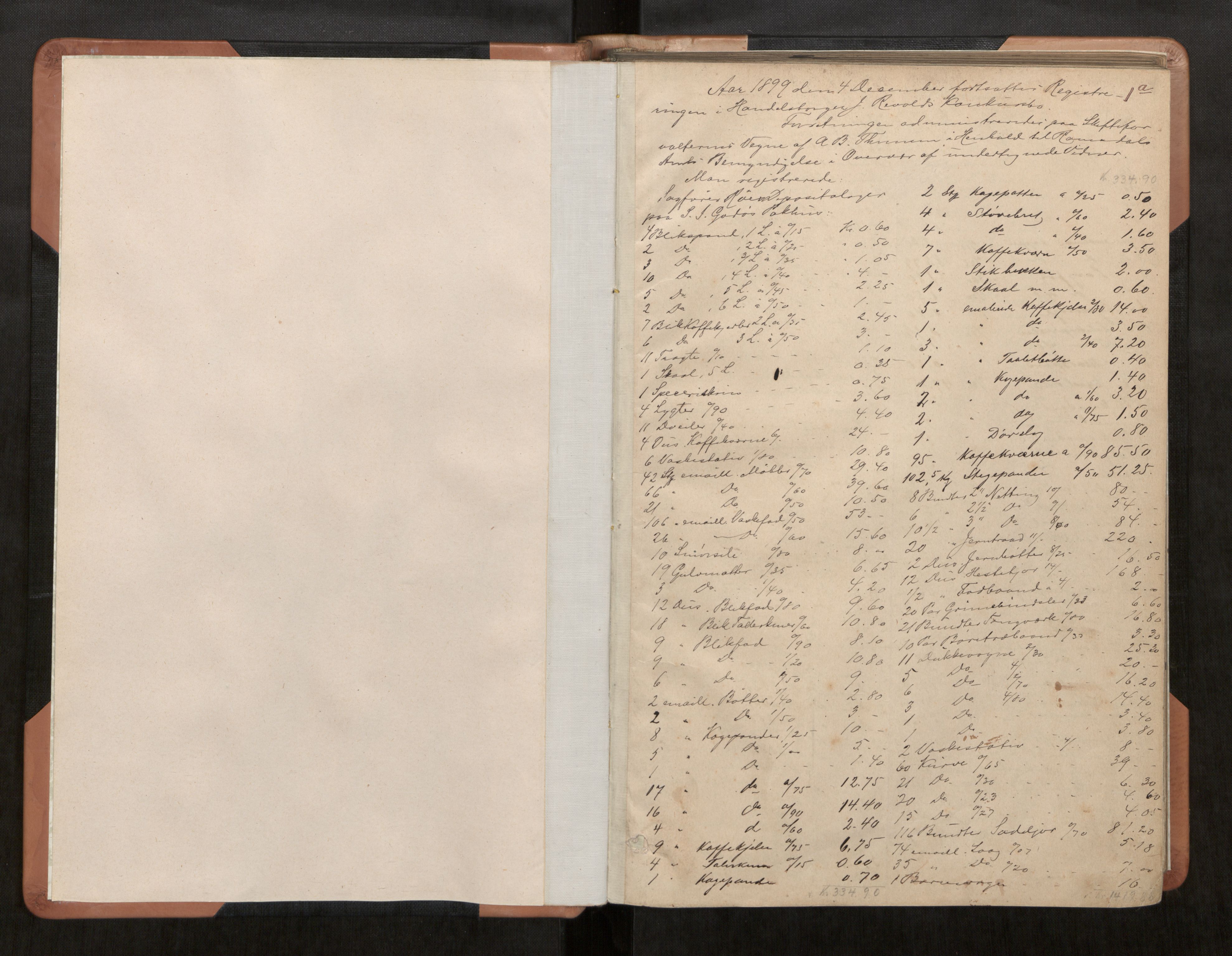 Ålesund byfogd, AV/SAT-A-4384/0001/03/03C/L0005: Registreringsprotokoll, 1899-1908, p. 1