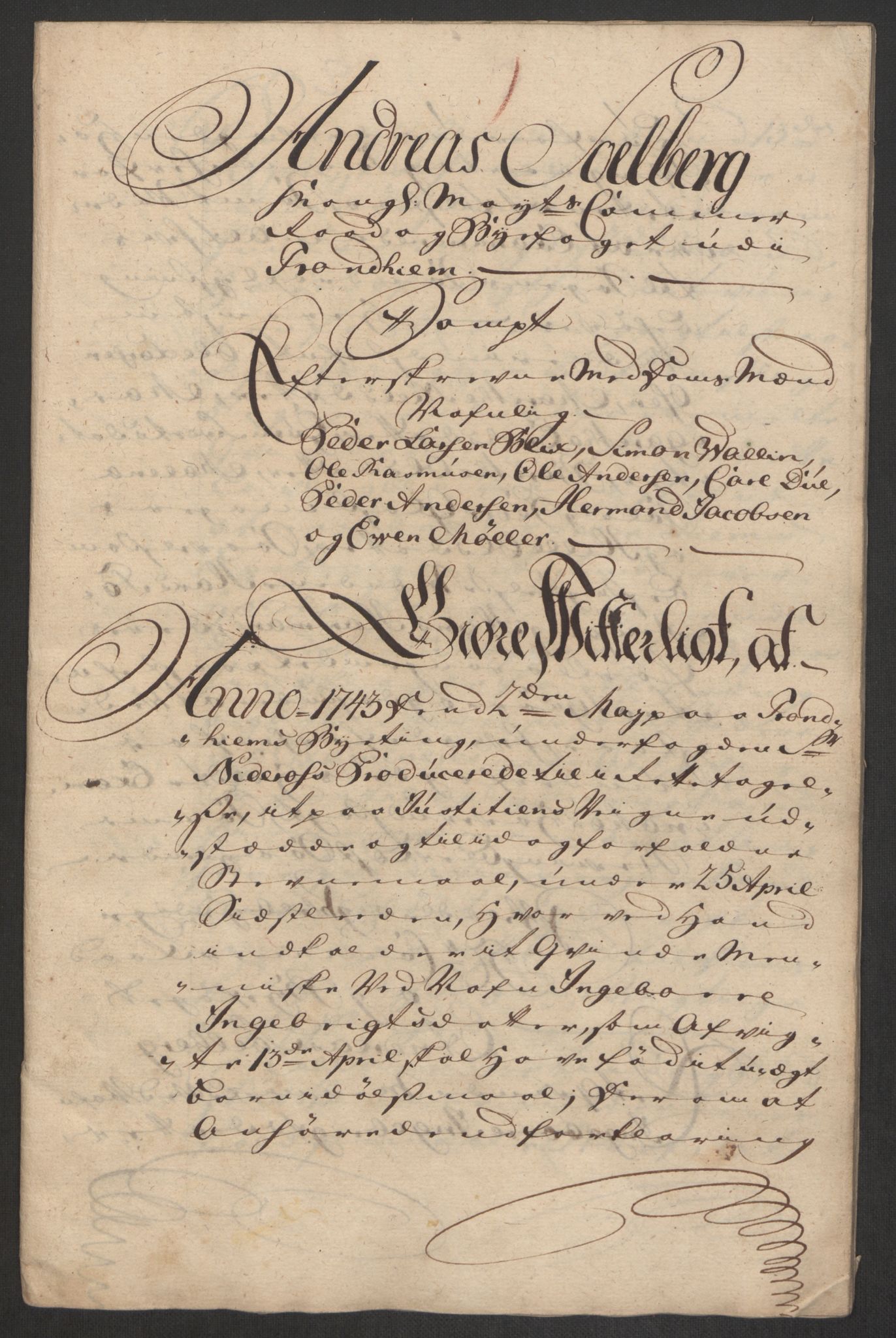 Rentekammeret inntil 1814, Reviderte regnskaper, Byregnskaper, AV/RA-EA-4066/R/Rs/L0541: [S22] Sikt og sakefall, 1743-1746, p. 45