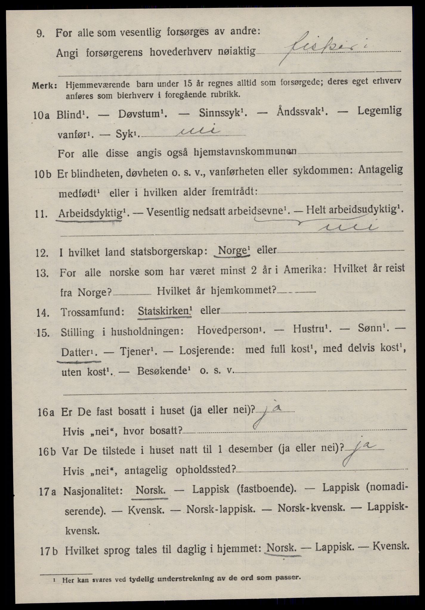 SAT, 1920 census for Fillan, 1920, p. 1453