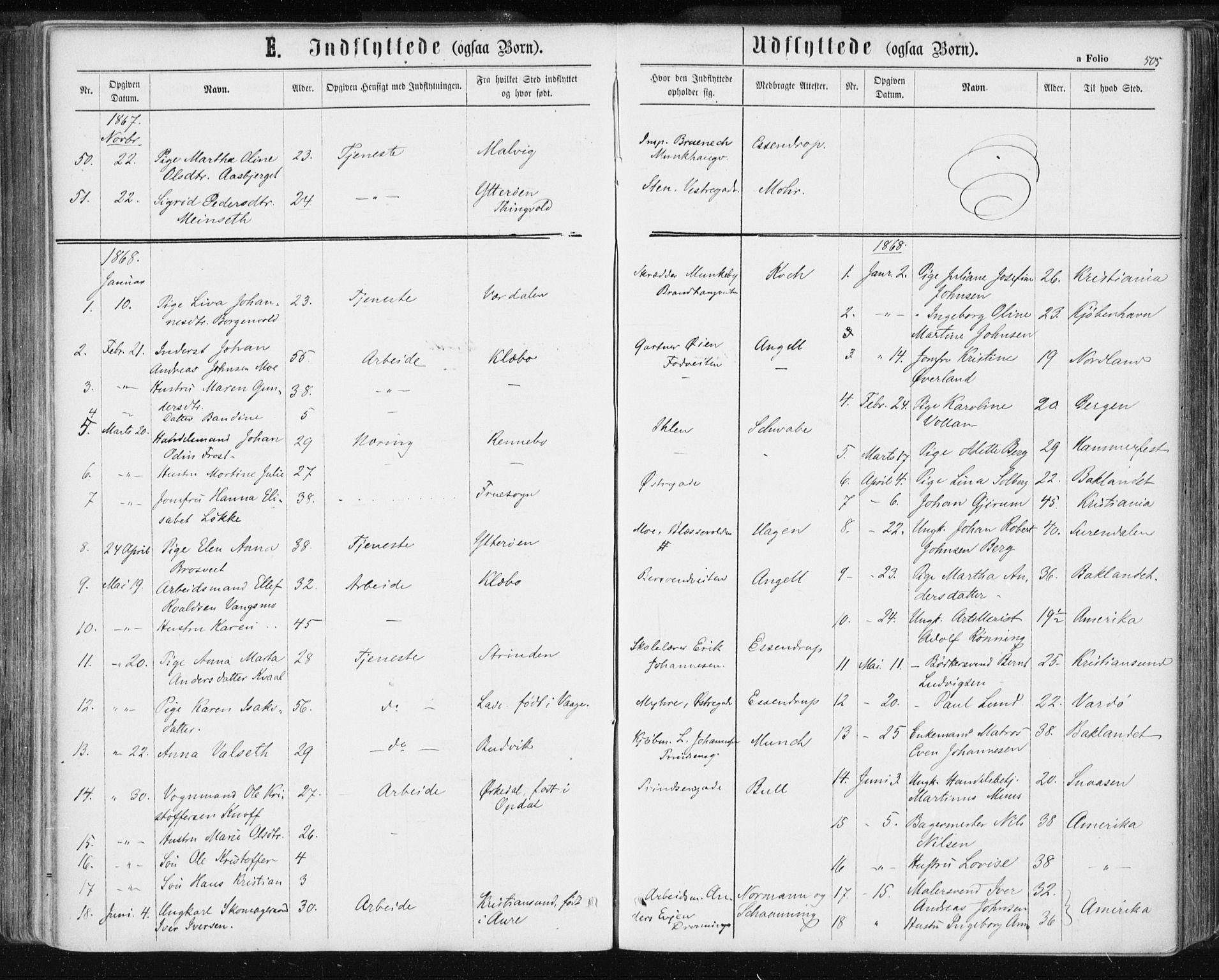 Ministerialprotokoller, klokkerbøker og fødselsregistre - Sør-Trøndelag, SAT/A-1456/601/L0055: Parish register (official) no. 601A23, 1866-1877, p. 505