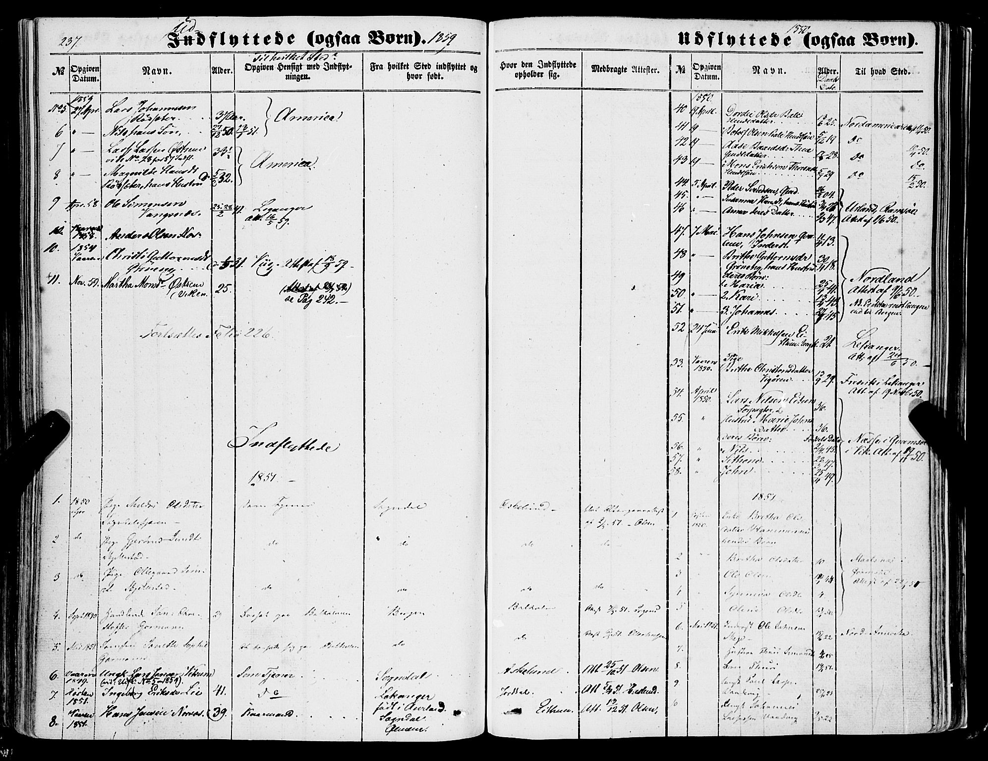 Balestrand sokneprestembete, AV/SAB-A-79601/H/Haa/Haaa/L0002: Parish register (official) no. A 2, 1847-1866, p. 237