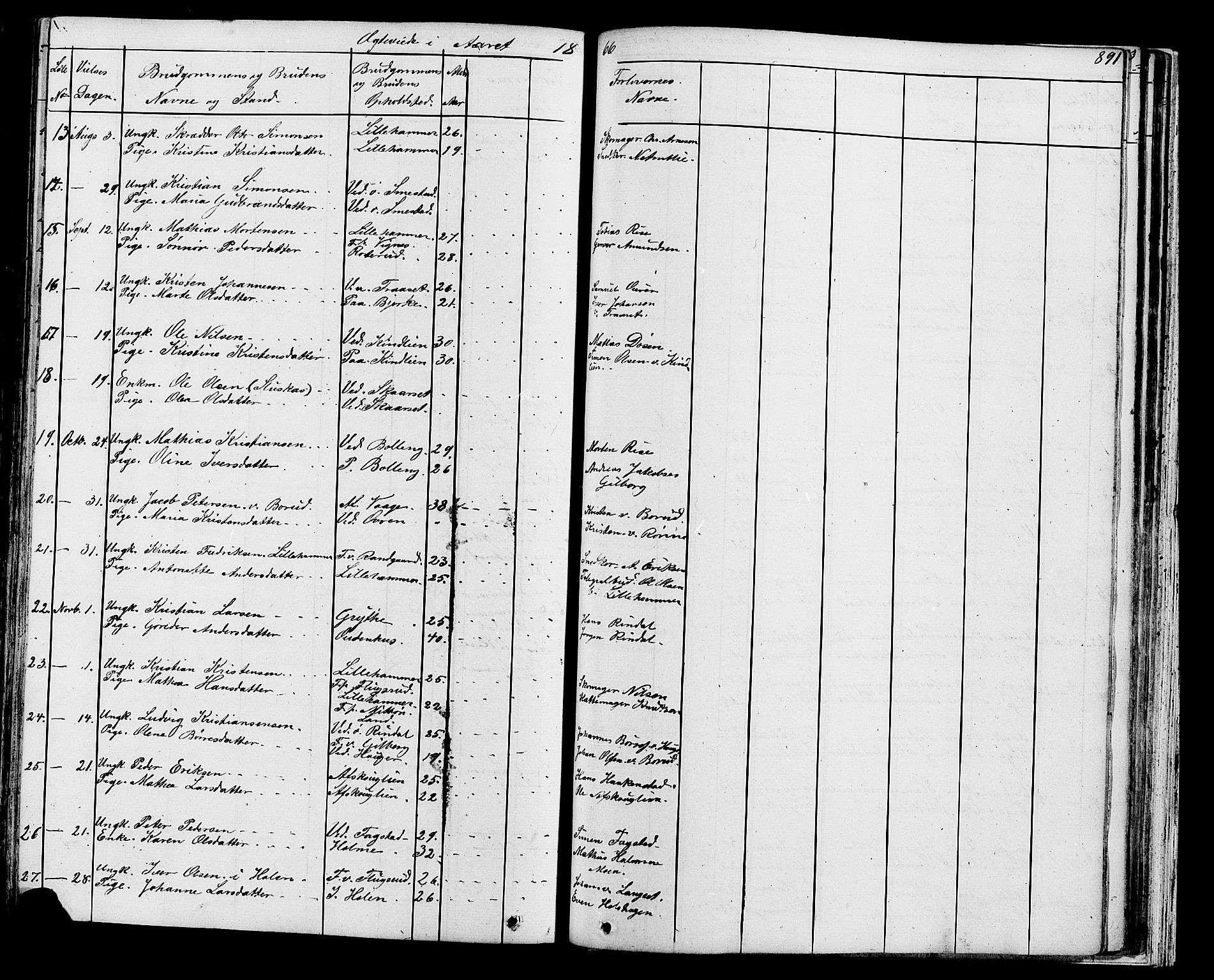 Fåberg prestekontor, AV/SAH-PREST-086/H/Ha/Hab/L0007: Parish register (copy) no. 7, 1856-1891, p. 890-891