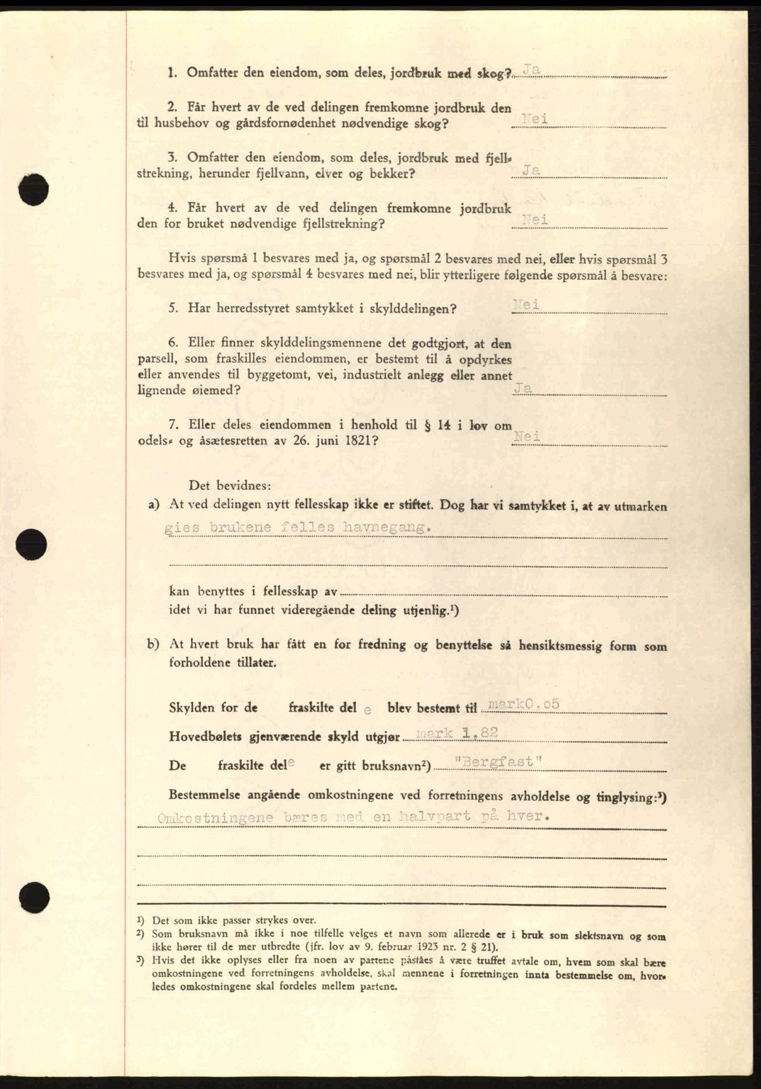 Romsdal sorenskriveri, AV/SAT-A-4149/1/2/2C: Mortgage book no. A12, 1942-1942, Diary no: : 1236/1942