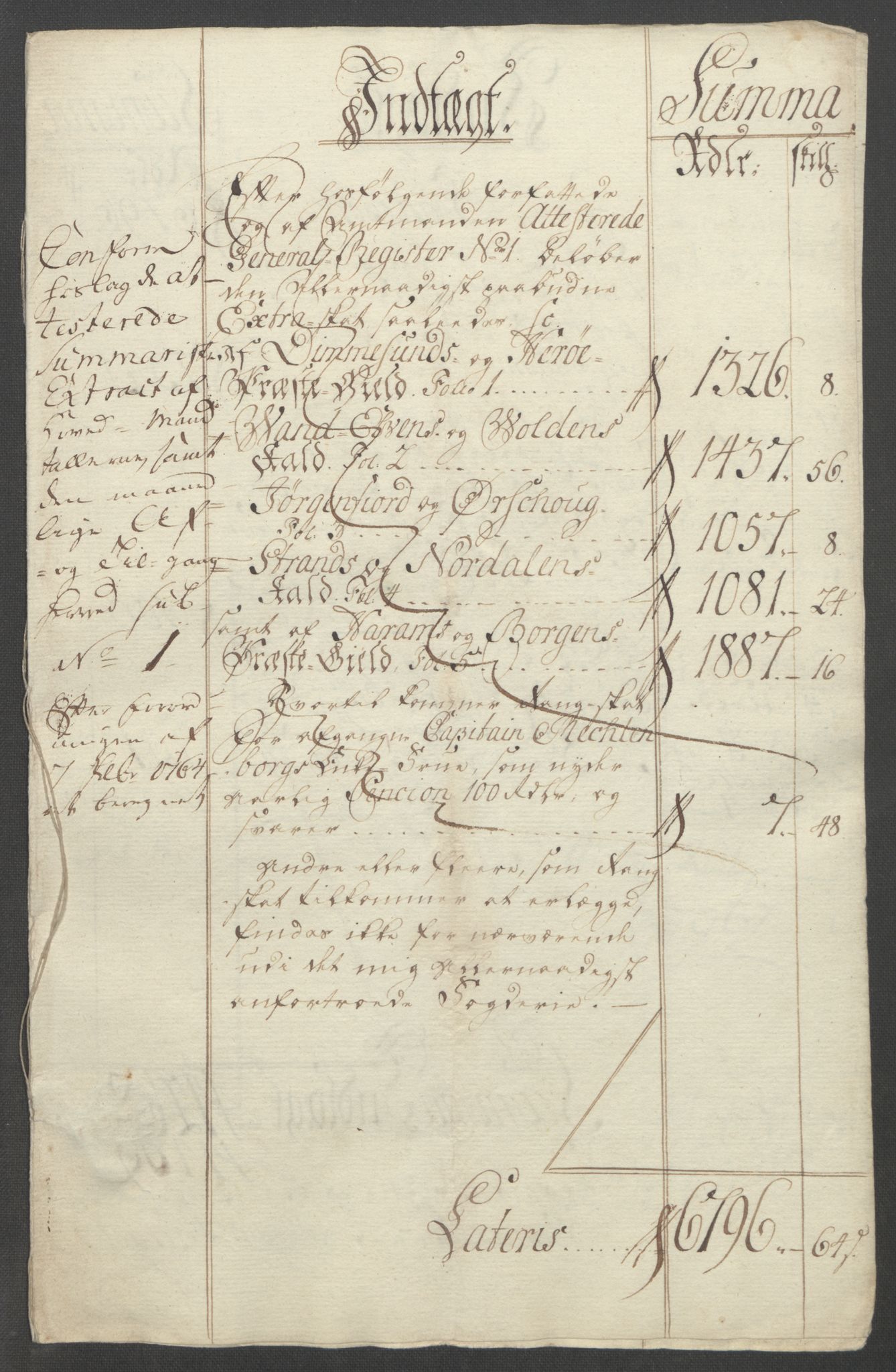 Rentekammeret inntil 1814, Reviderte regnskaper, Fogderegnskap, AV/RA-EA-4092/R54/L3645: Ekstraskatten Sunnmøre, 1762-1772, p. 139