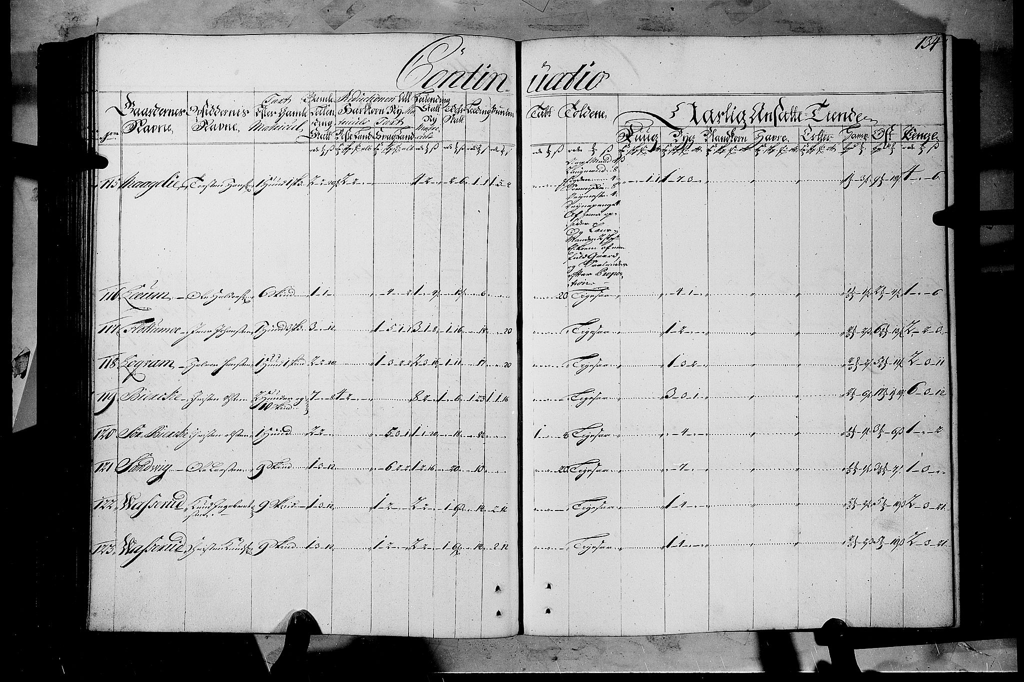 Rentekammeret inntil 1814, Realistisk ordnet avdeling, AV/RA-EA-4070/N/Nb/Nbf/L0108: Gudbrandsdalen matrikkelprotokoll, 1723, p. 133b-134a