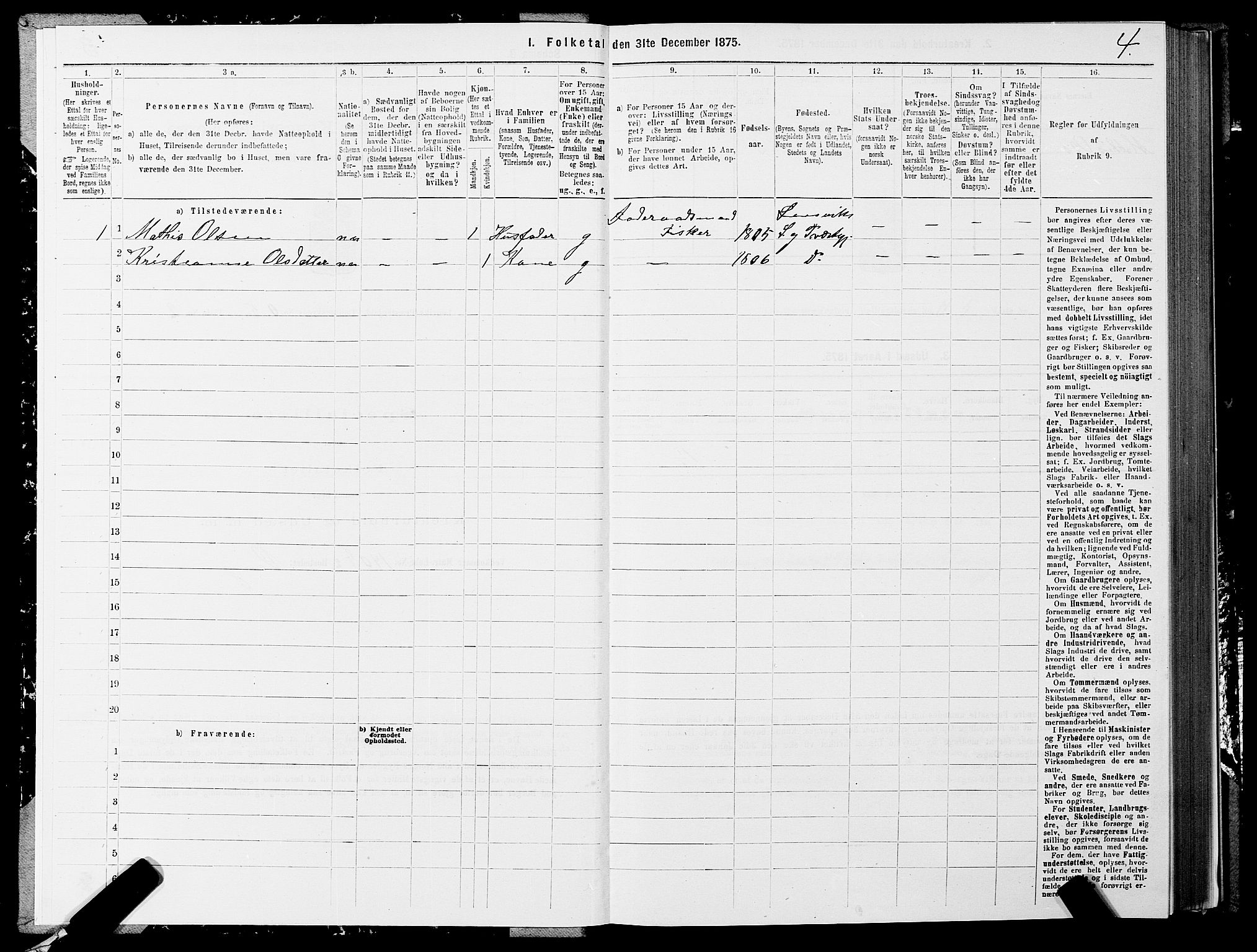 SATØ, 1875 census for 1931P Lenvik, 1875, p. 3004