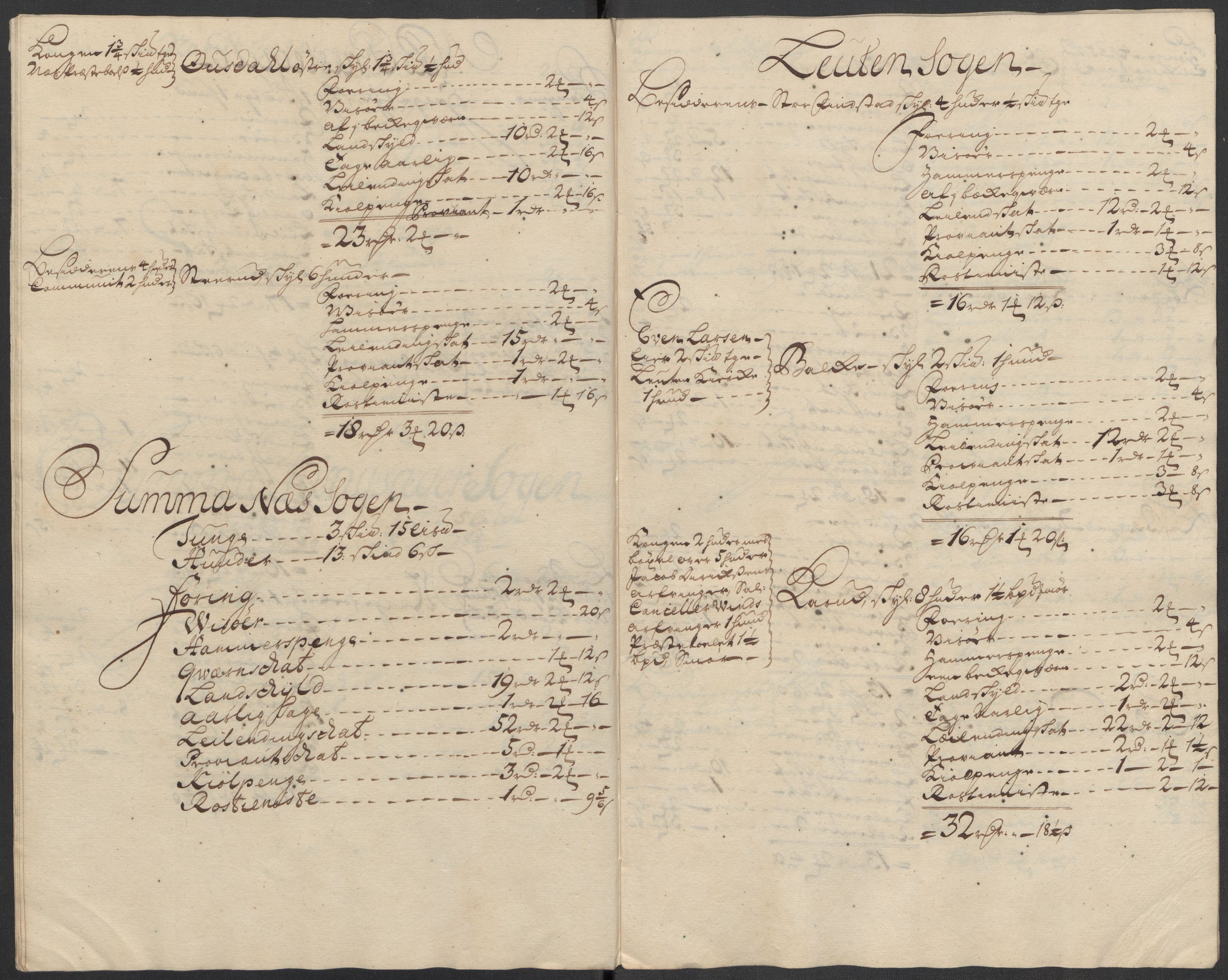 Rentekammeret inntil 1814, Reviderte regnskaper, Fogderegnskap, AV/RA-EA-4092/R16/L1056: Fogderegnskap Hedmark, 1717, p. 287