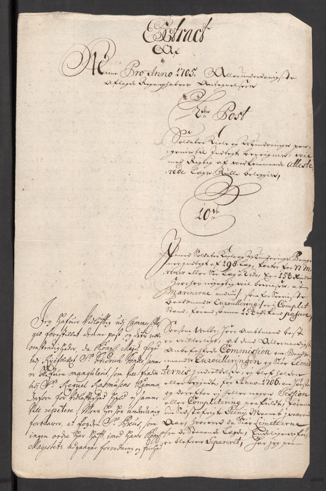 Rentekammeret inntil 1814, Reviderte regnskaper, Fogderegnskap, AV/RA-EA-4092/R46/L2733: Fogderegnskap Jæren og Dalane, 1705-1708, p. 79