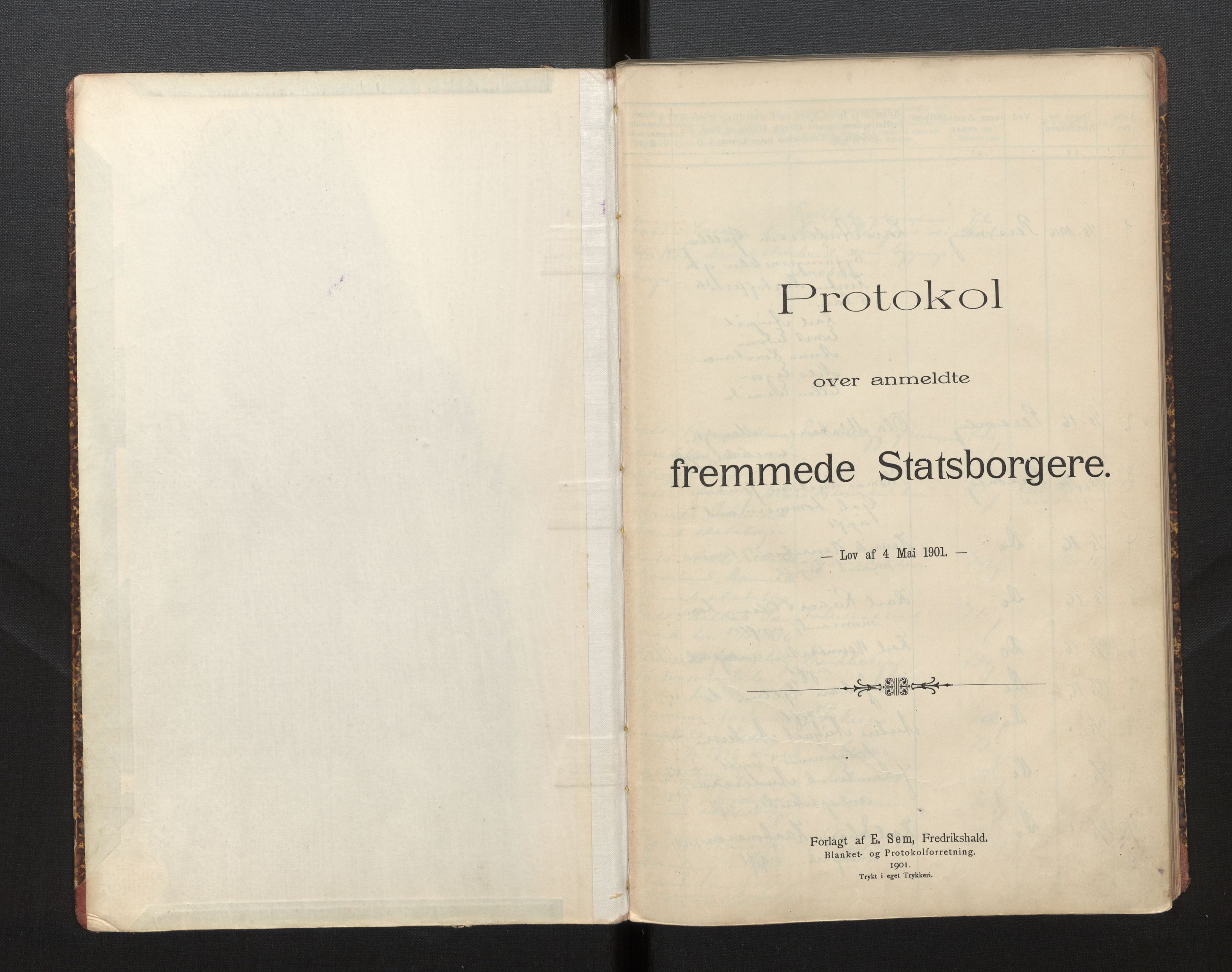 Lensmannen i Odda, AV/SAB-A-34001/0020/L0002: Framandprotokoll, 1916-1935