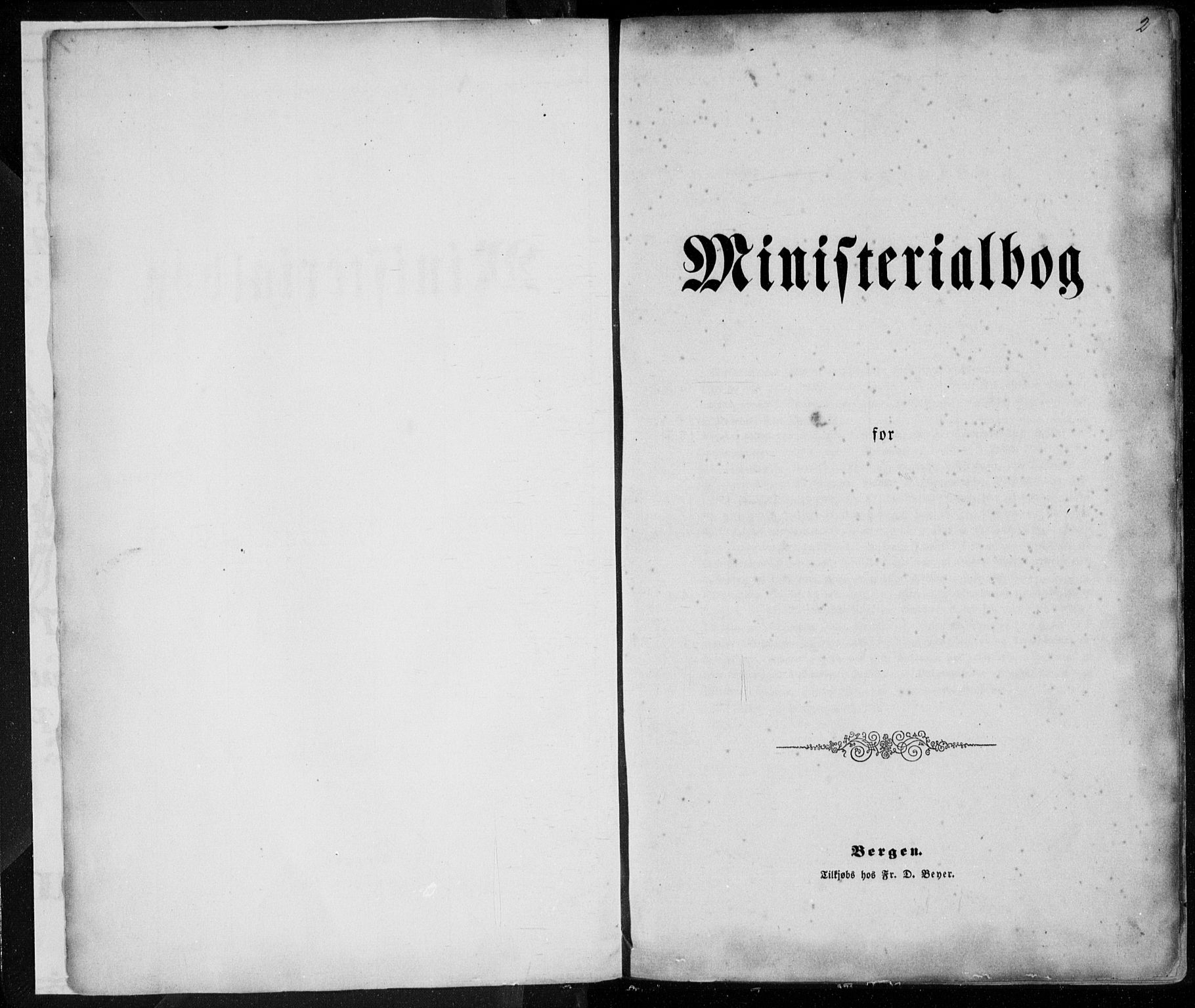 Korskirken sokneprestembete, SAB/A-76101/H/Haa/L0027: Parish register (official) no. C 3, 1854-1868, p. 2