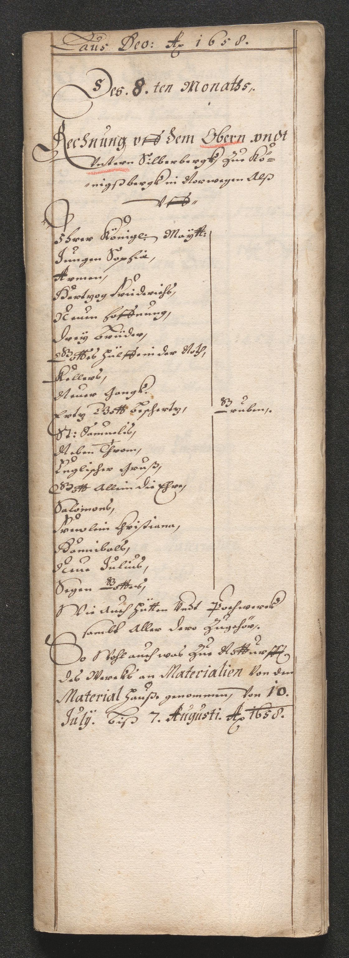 Kongsberg Sølvverk 1623-1816, AV/SAKO-EA-3135/001/D/Dc/Dcd/L0033: Utgiftsregnskap for gruver m.m. , 1658, p. 414