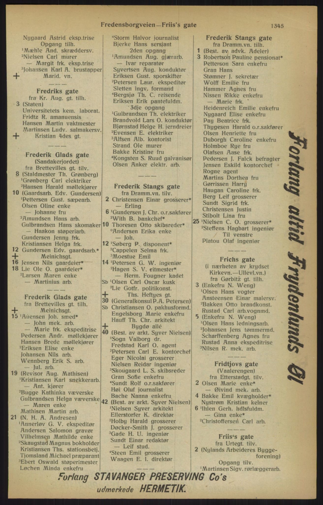 Kristiania/Oslo adressebok, PUBL/-, 1915, p. 1345