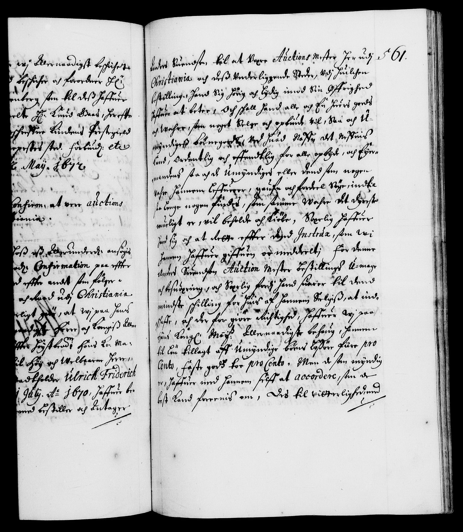 Danske Kanselli 1572-1799, AV/RA-EA-3023/F/Fc/Fca/Fcaa/L0011: Norske registre (mikrofilm), 1670-1673, p. 561a