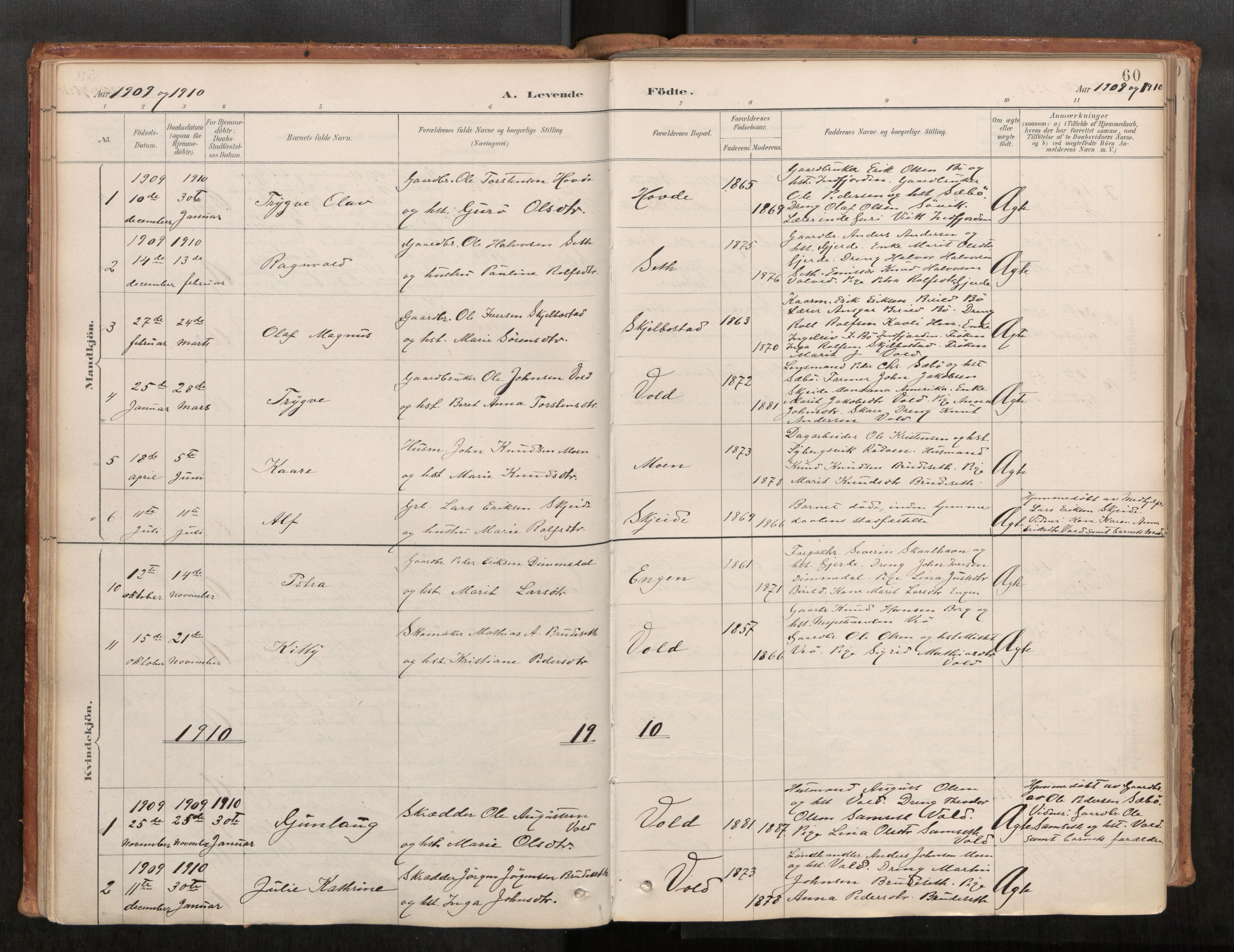 Ministerialprotokoller, klokkerbøker og fødselsregistre - Møre og Romsdal, SAT/A-1454/543/L0568: Parish register (official) no. 543A03, 1885-1915, p. 60