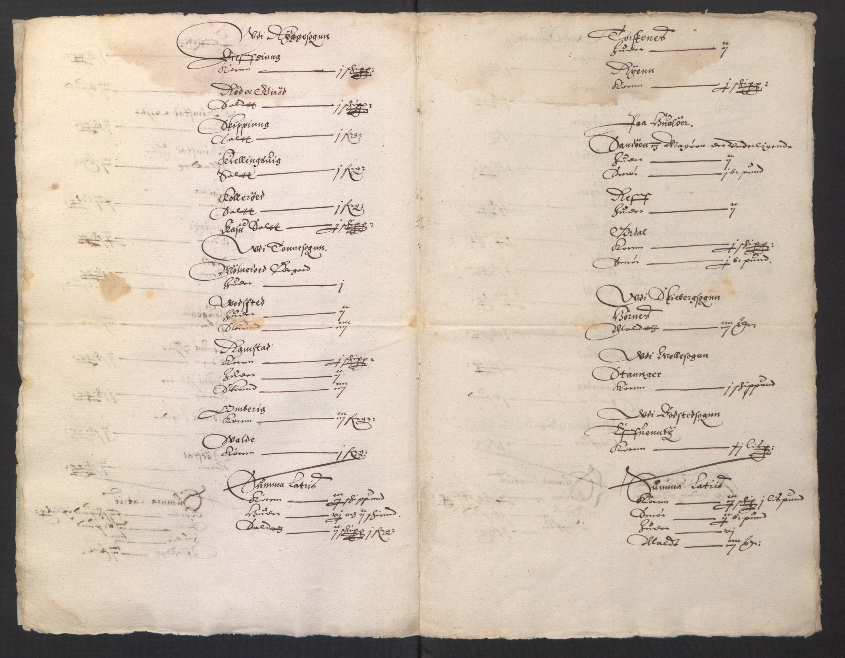 Stattholderembetet 1572-1771, AV/RA-EA-2870/Ek/L0007/0001: Jordebøker til utlikning av rosstjeneste 1624-1626: / Adelsjordebøker, 1624-1625, p. 276