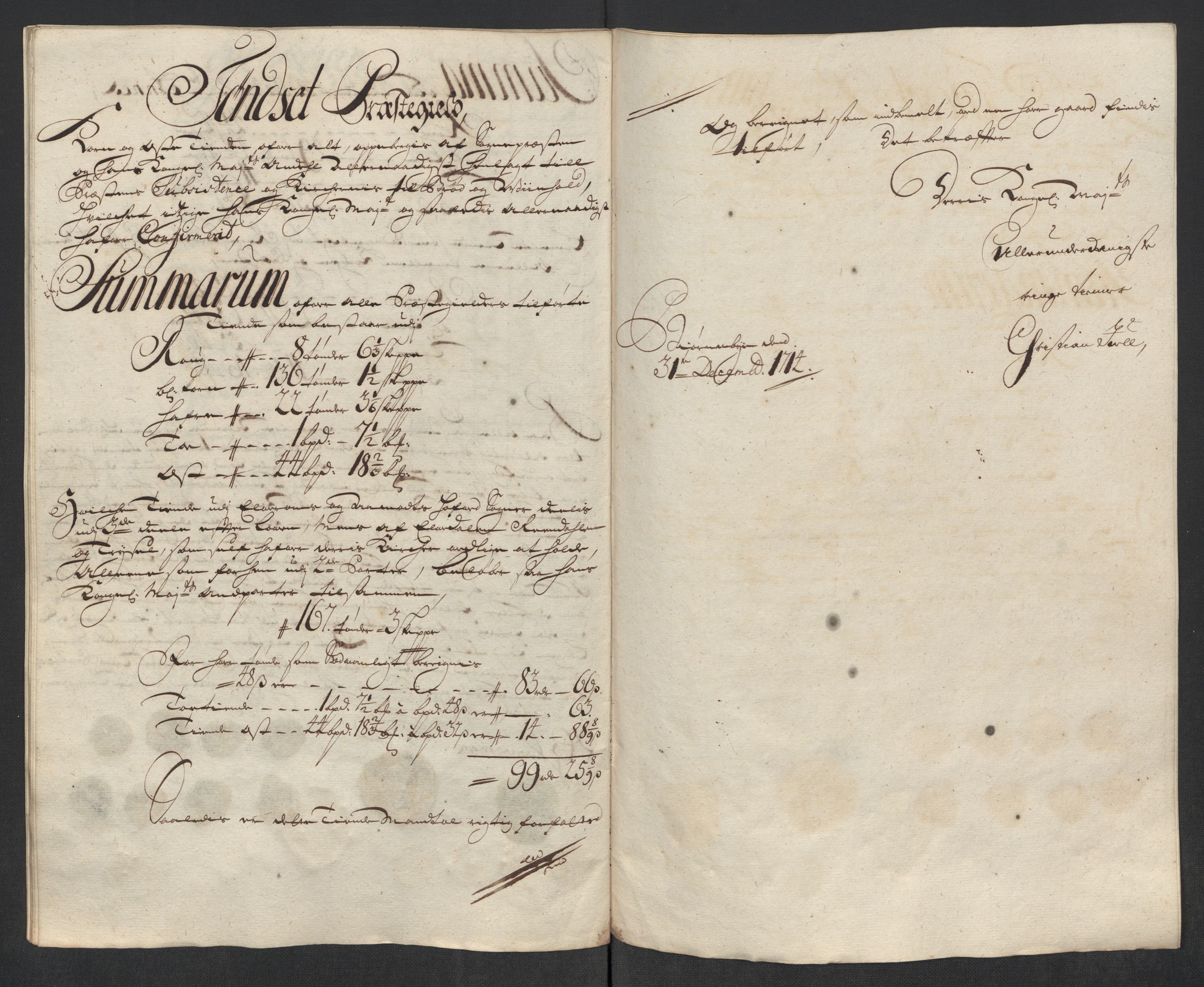 Rentekammeret inntil 1814, Reviderte regnskaper, Fogderegnskap, RA/EA-4092/R13/L0852: Fogderegnskap Solør, Odal og Østerdal, 1714, p. 271