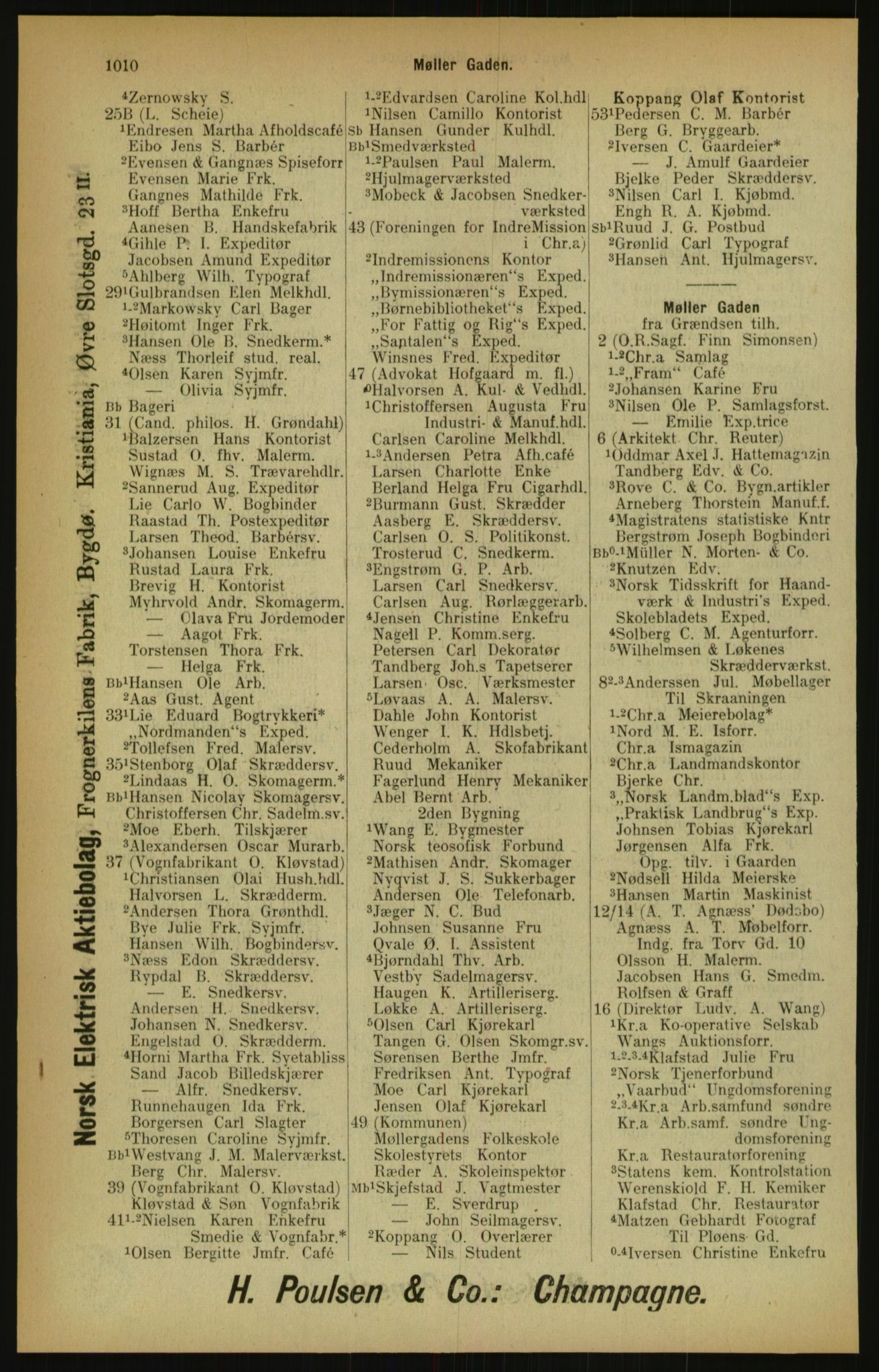 Kristiania/Oslo adressebok, PUBL/-, 1900, p. 1010