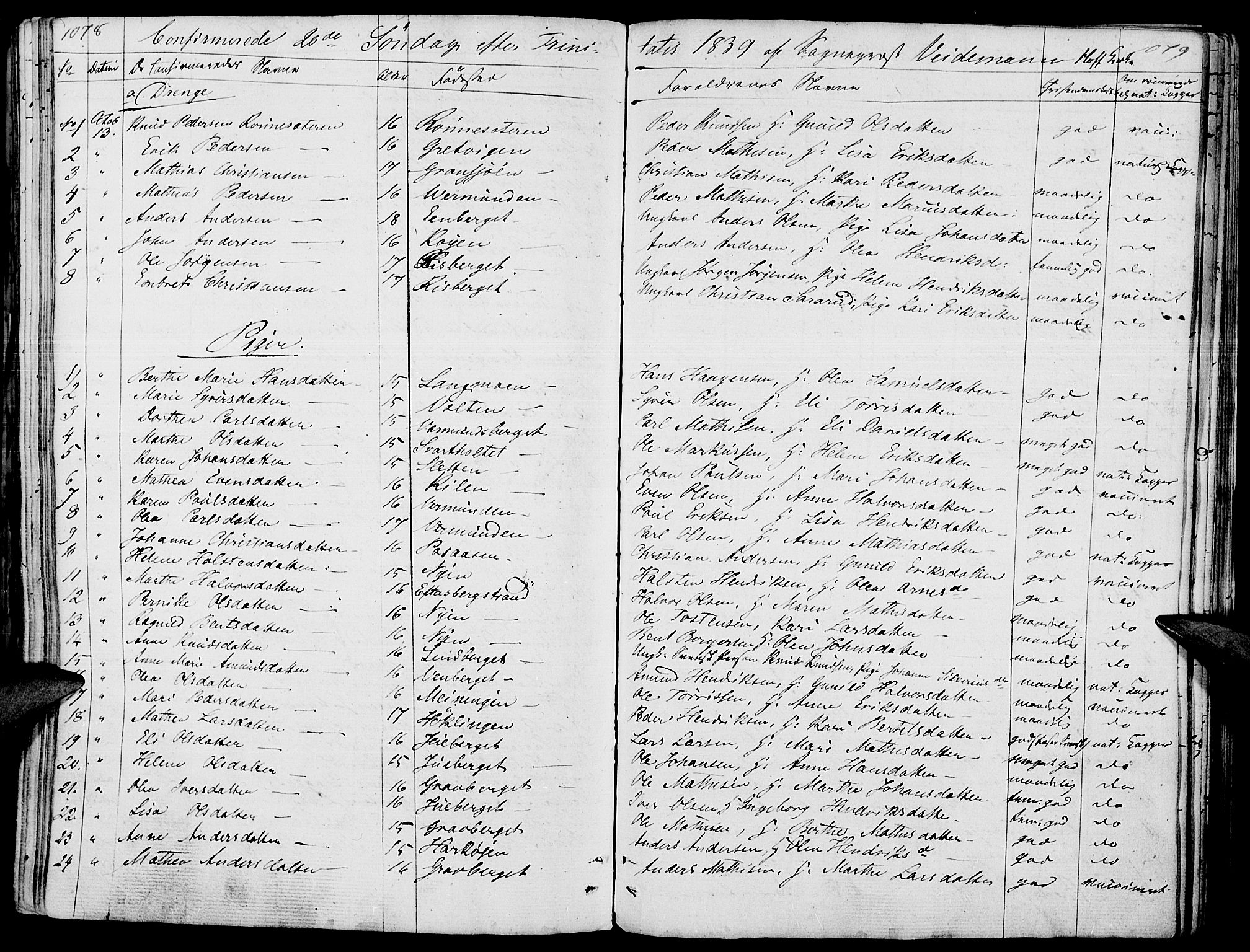 Hof prestekontor, SAH/PREST-038/H/Ha/Haa/L0006: Parish register (official) no. 6, 1822-1841, p. 1078-1079