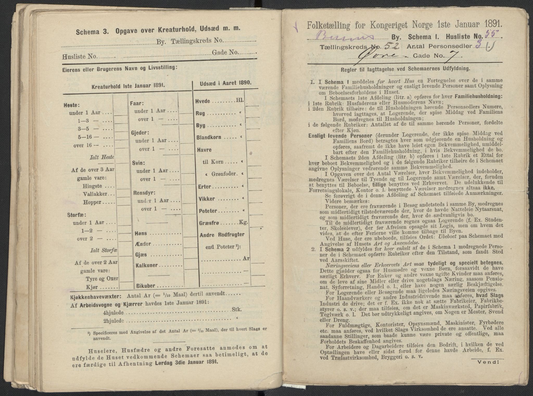 RA, 1891 Census for 1301 Bergen, 1891, p. 8560