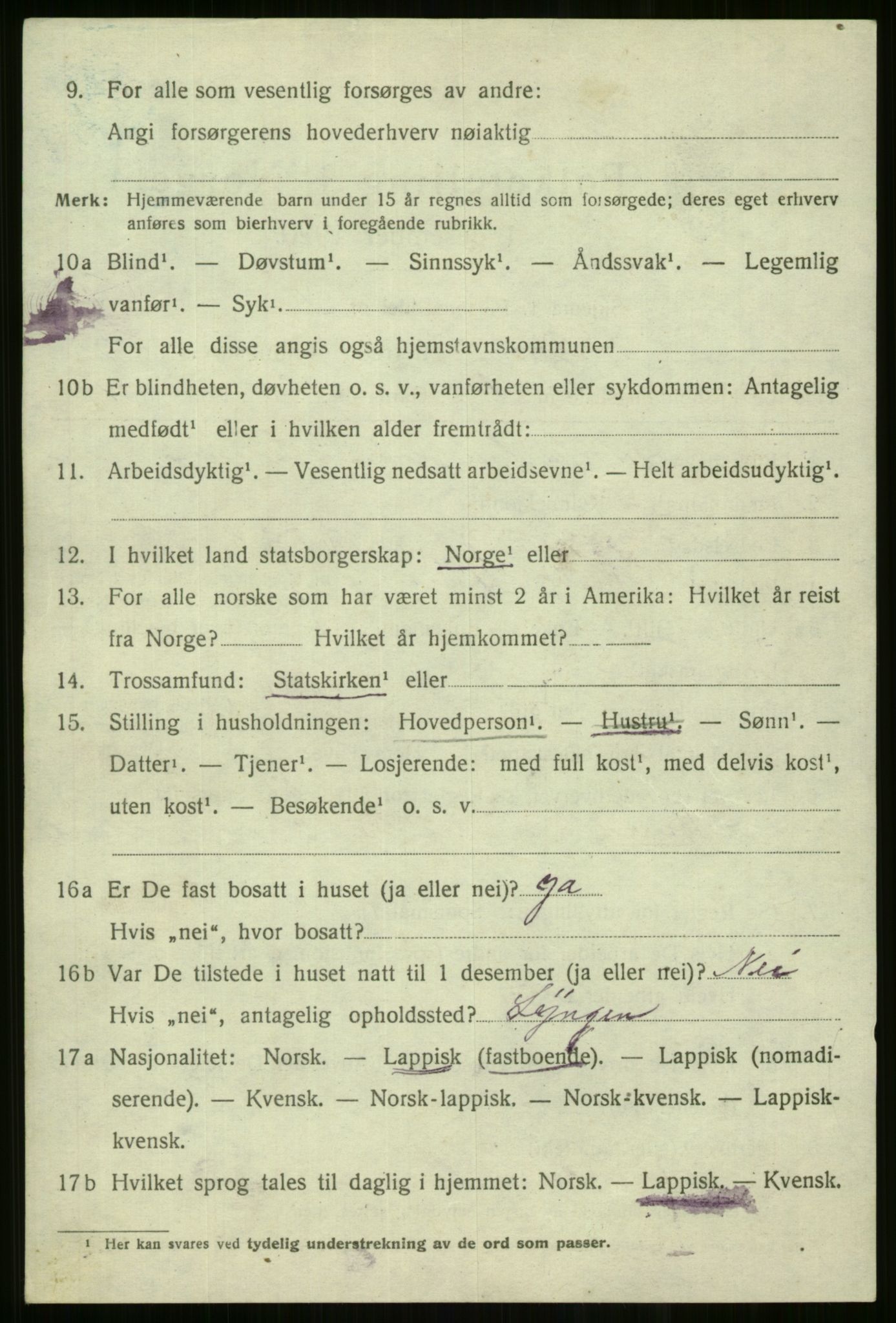 SATØ, 1920 census for Sørfjord, 1920, p. 1841