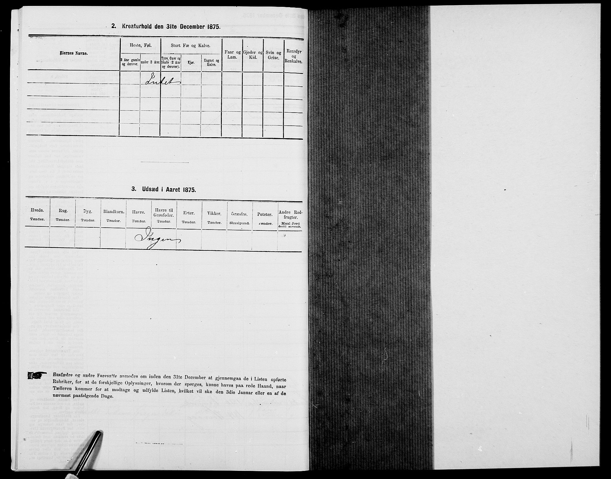 SAK, 1875 census for 0927P Høvåg, 1875, p. 667