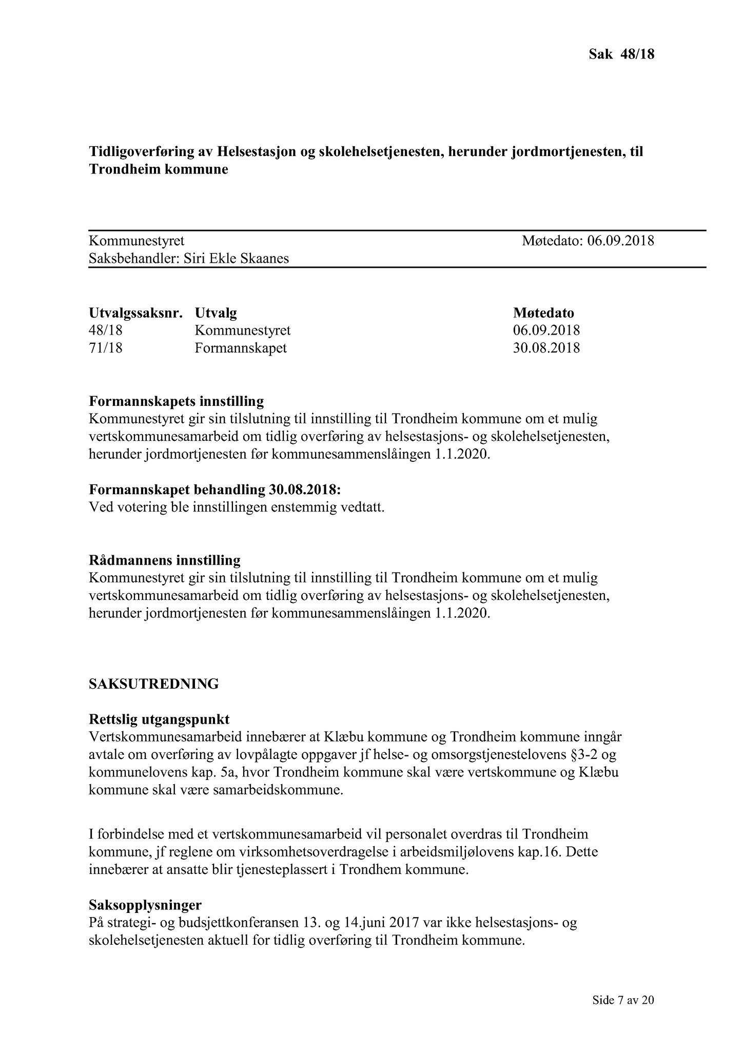 Klæbu Kommune, TRKO/KK/01-KS/L011: Kommunestyret - Møtedokumenter, 2018, p. 1128