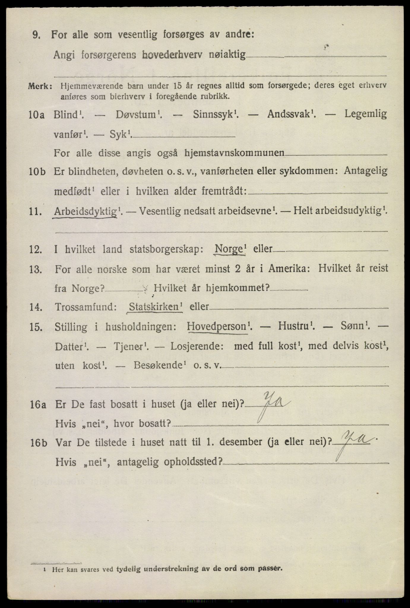 SAKO, 1920 census for Bø (Telemark), 1920, p. 6689