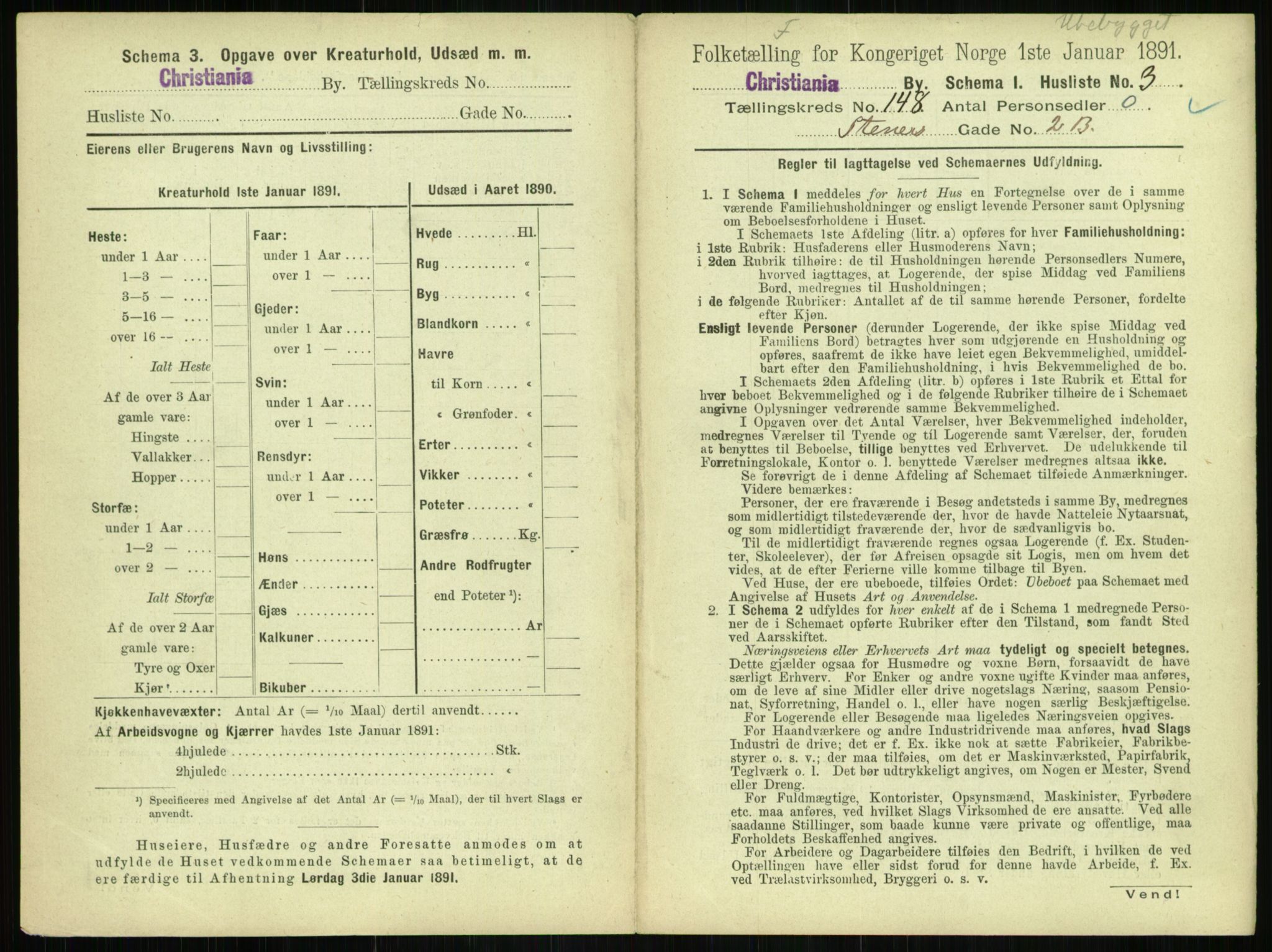 RA, 1891 census for 0301 Kristiania, 1891, p. 82280