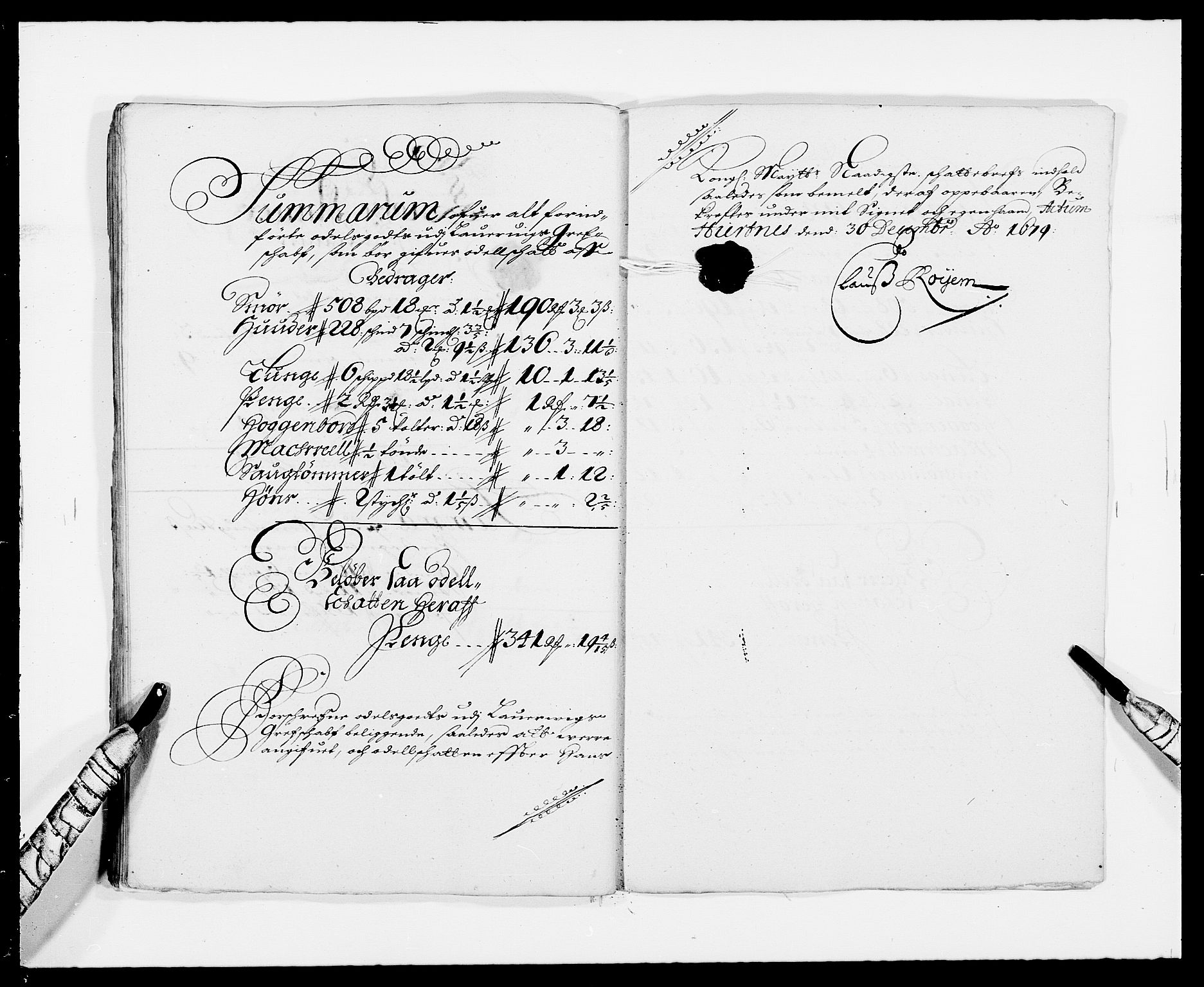 Rentekammeret inntil 1814, Reviderte regnskaper, Fogderegnskap, AV/RA-EA-4092/R33/L1968: Fogderegnskap Larvik grevskap, 1675-1687, p. 306