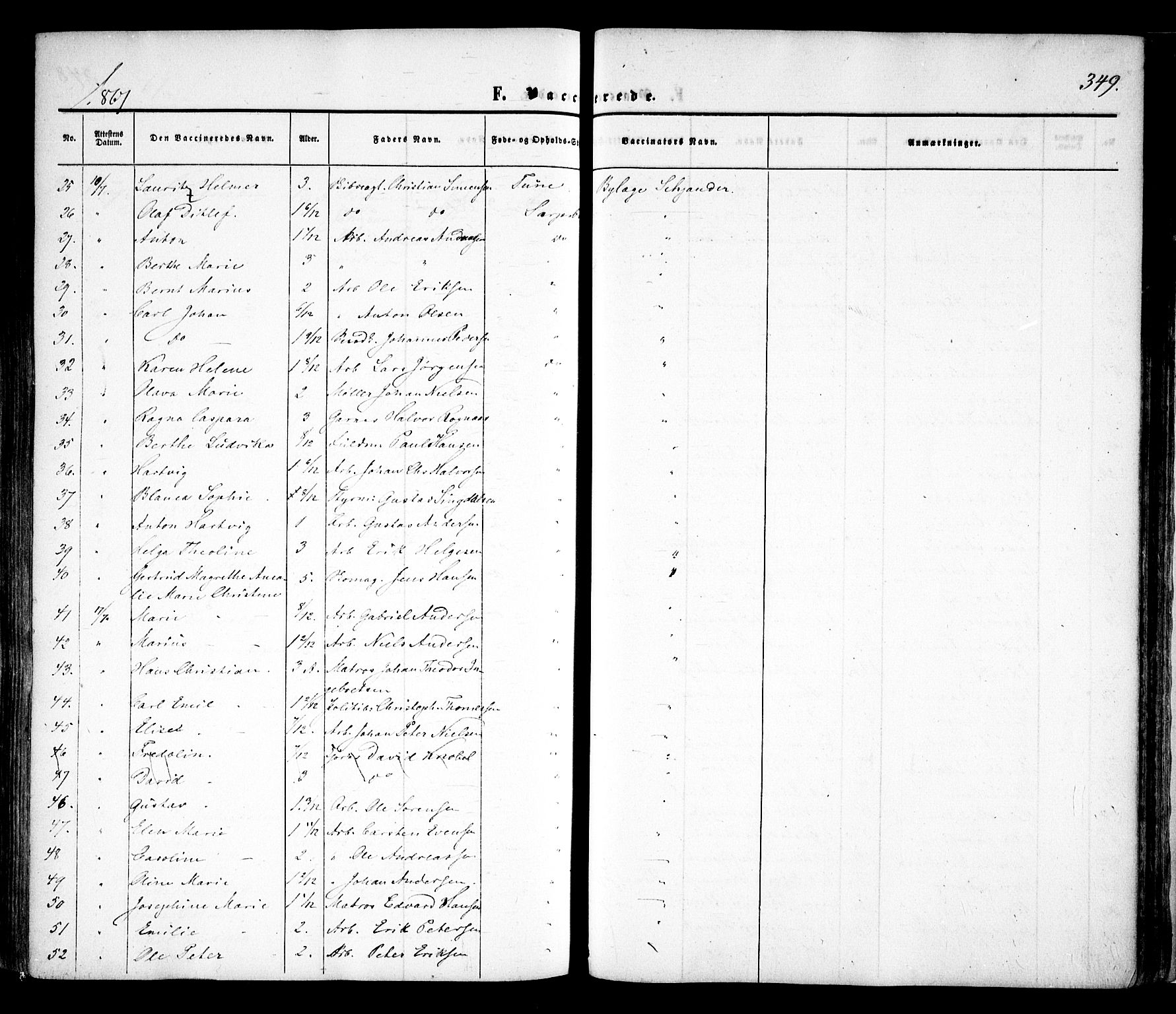 Sarpsborg prestekontor Kirkebøker, AV/SAO-A-2006/F/Fa/L0001: Parish register (official) no. 1, 1859-1868, p. 349