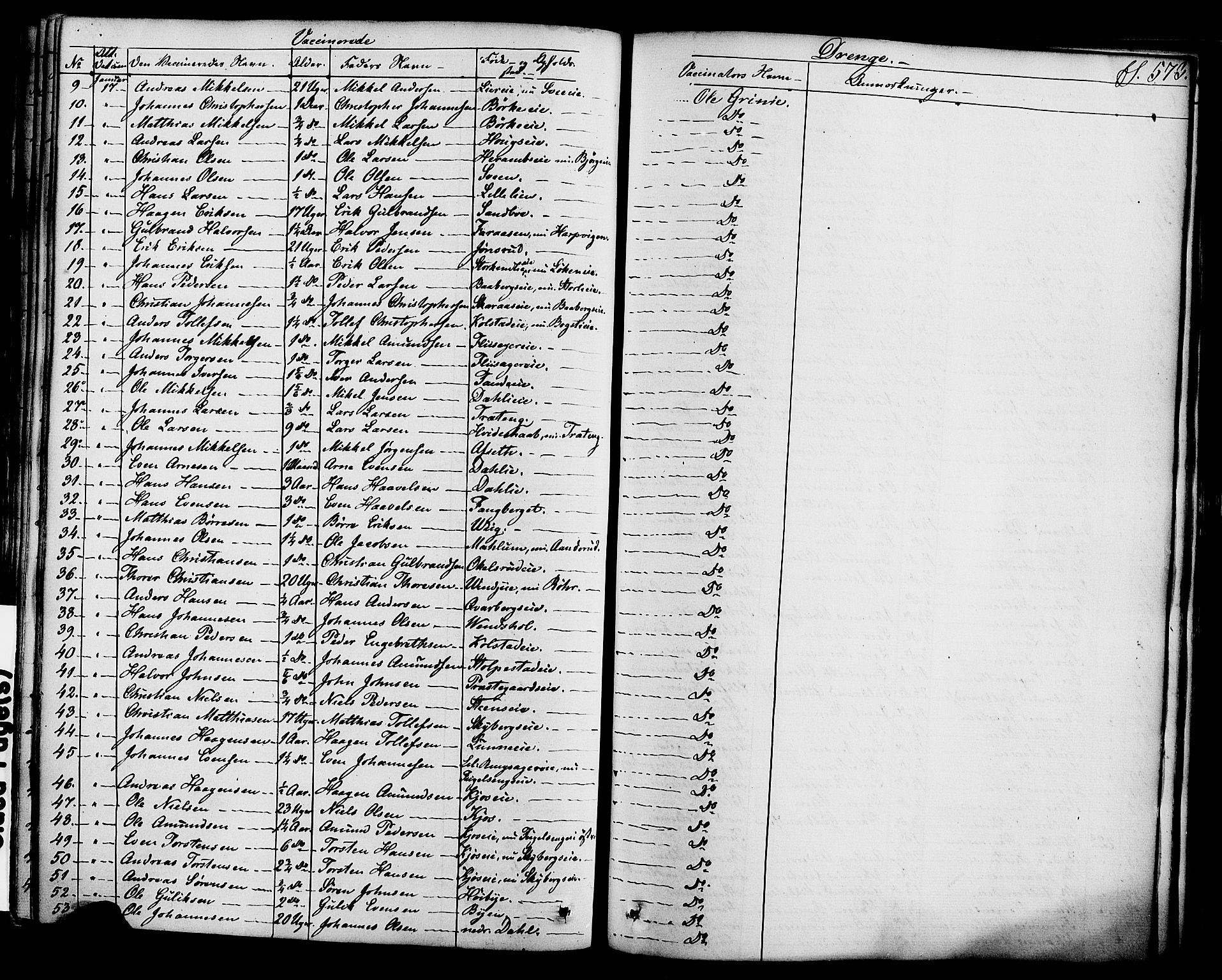 Ringsaker prestekontor, SAH/PREST-014/K/Ka/L0008: Parish register (official) no. 8, 1837-1850, p. 573