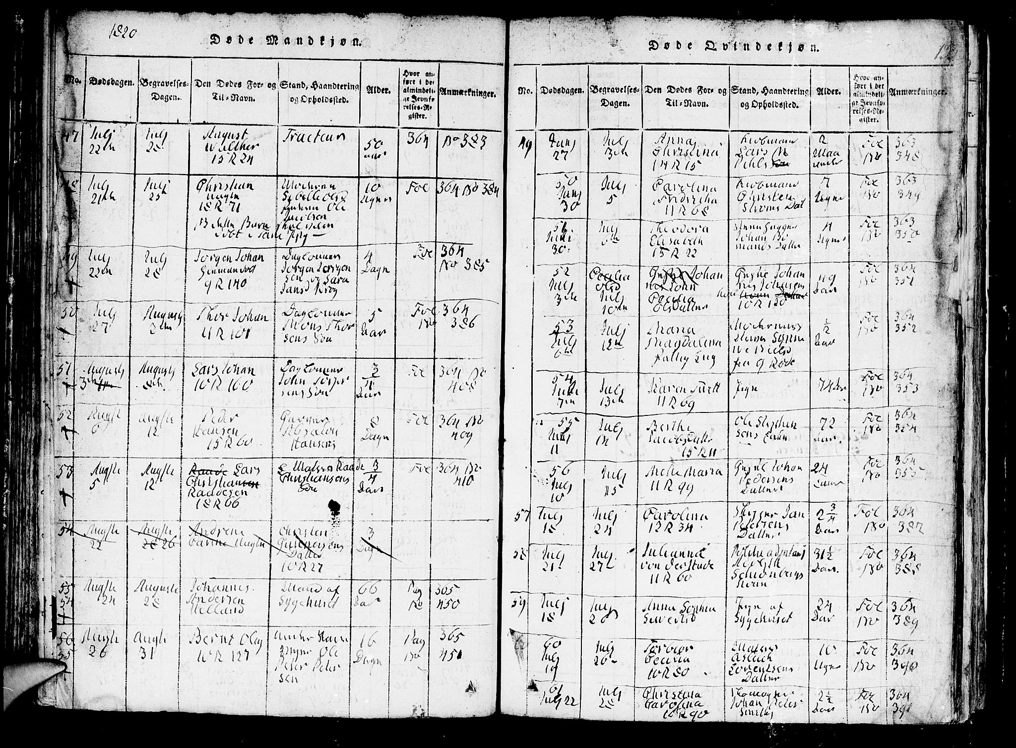 Domkirken sokneprestembete, AV/SAB-A-74801/H/Hab/L0001: Parish register (copy) no. A 1, 1816-1821, p. 133