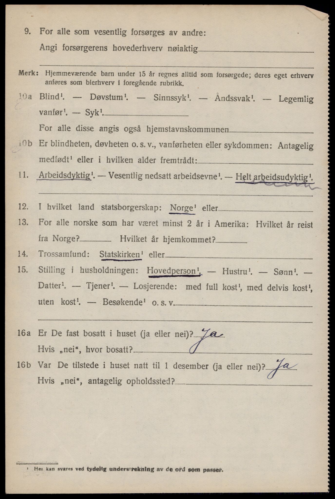 SAKO, 1920 census for Rauland, 1920, p. 469