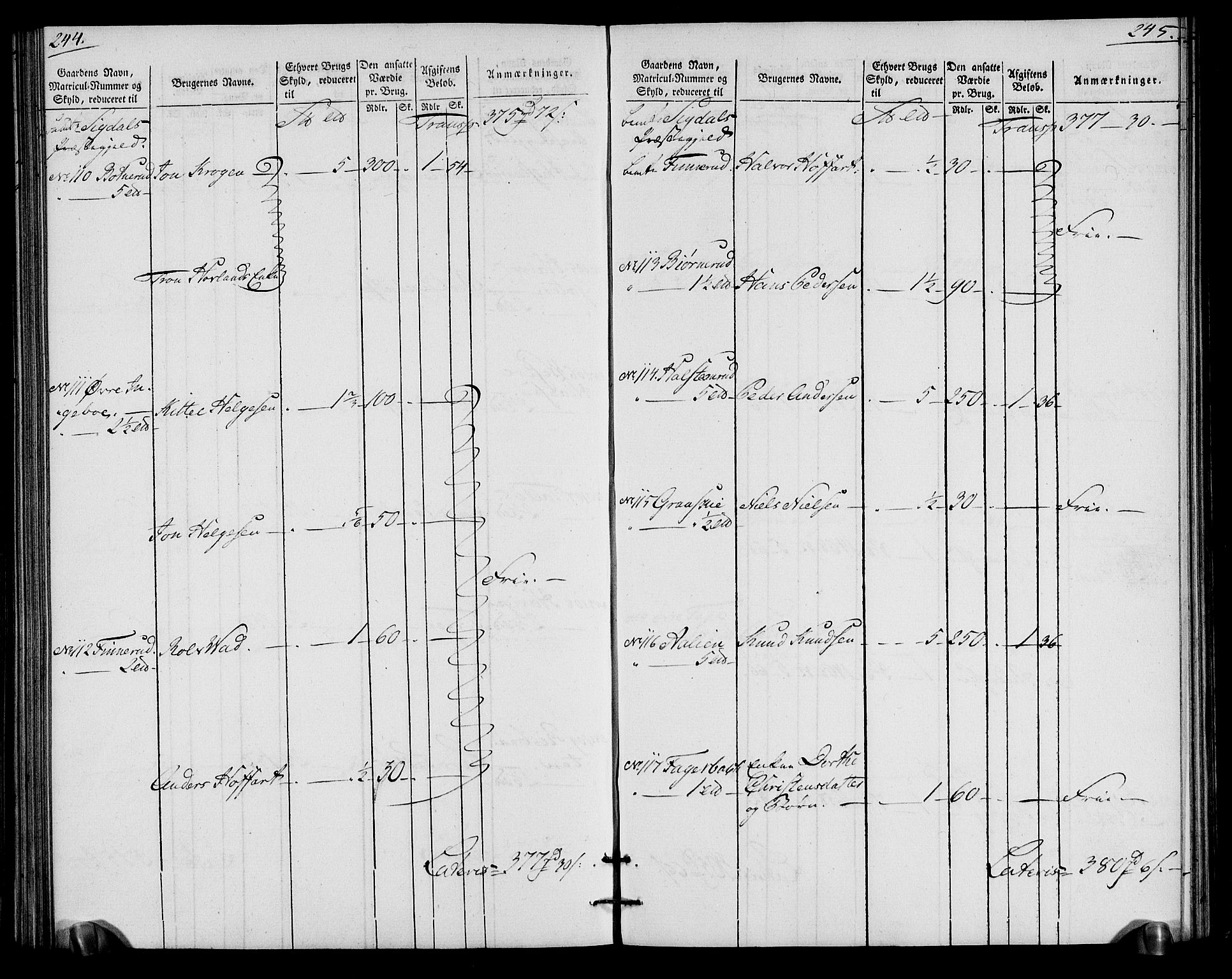 Rentekammeret inntil 1814, Realistisk ordnet avdeling, AV/RA-EA-4070/N/Ne/Nea/L0065: Buskerud fogderi. Oppebørselsregister for Eiker, Modum og Sigdal prestegjeld, 1803-1804, p. 126