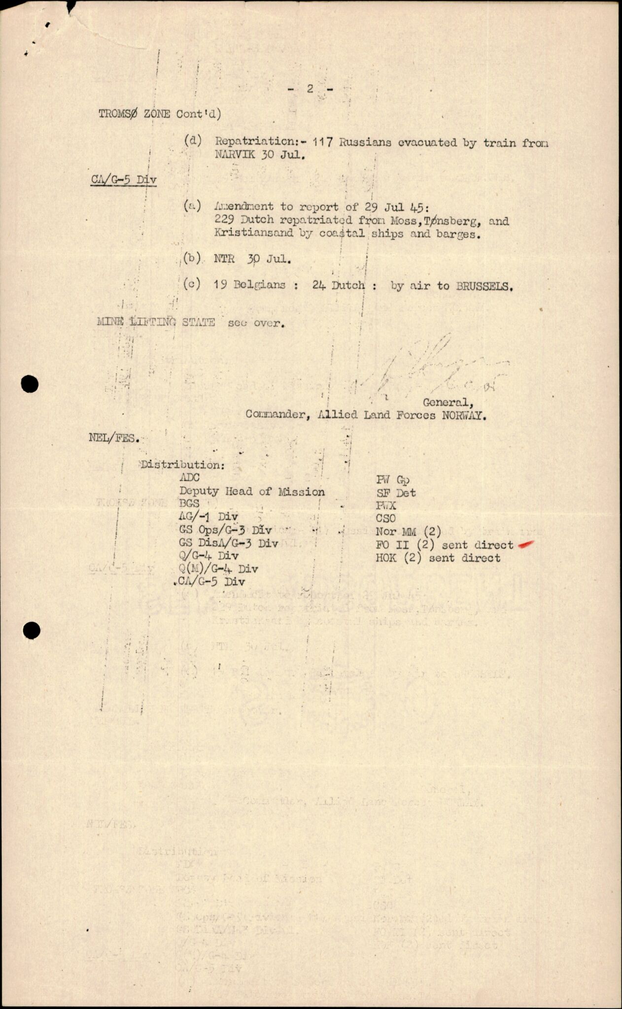 Forsvarets Overkommando. 2 kontor. Arkiv 11.4. Spredte tyske arkivsaker, AV/RA-RAFA-7031/D/Dar/Darc/L0017: FO.II, 1945, p. 1129