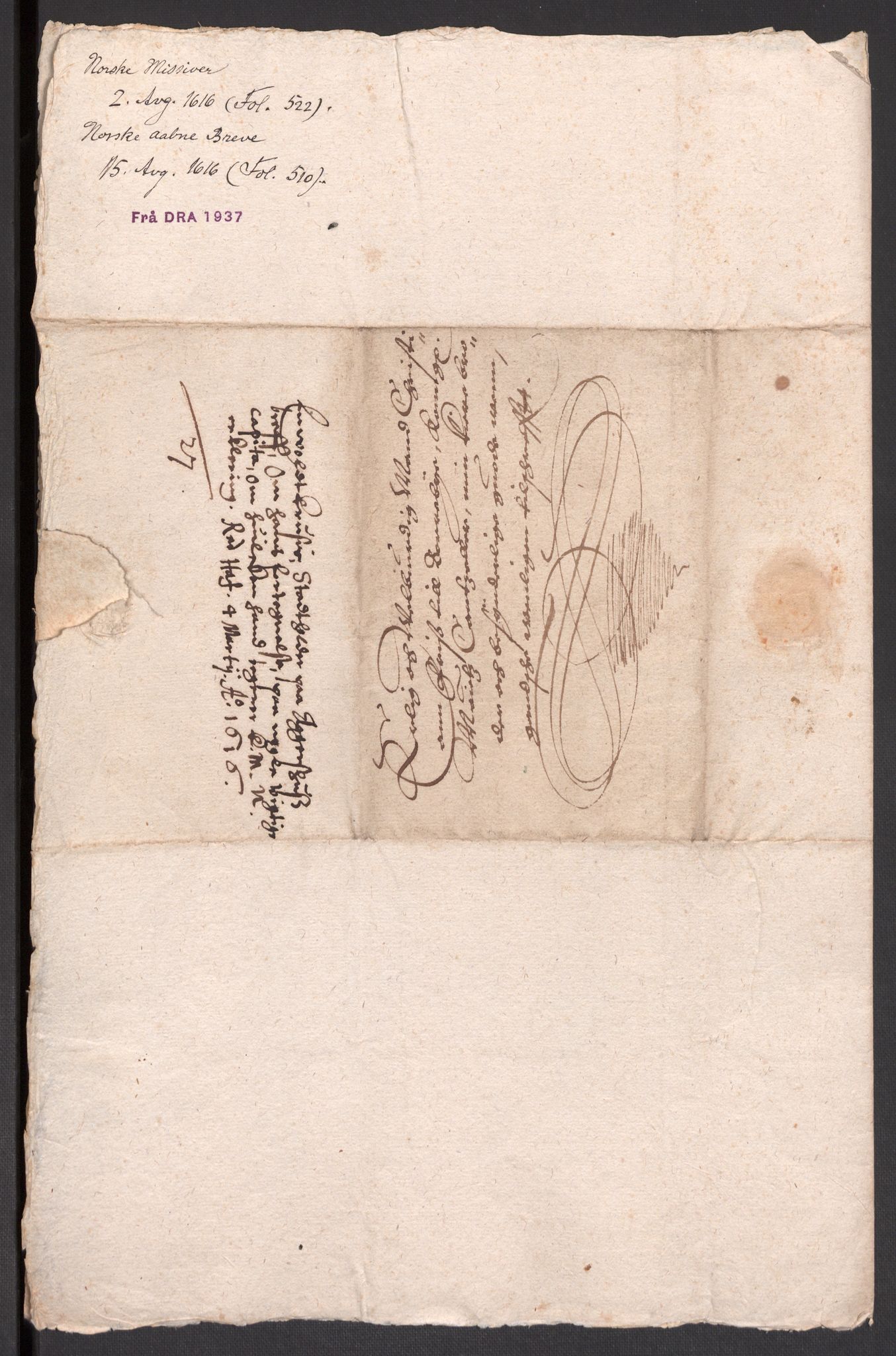 Danske Kanselli 1572-1799, AV/RA-EA-3023/F/Fc/Fcc/Fcca/L0002: Norske innlegg 1572-1799, 1613-1622, p. 181