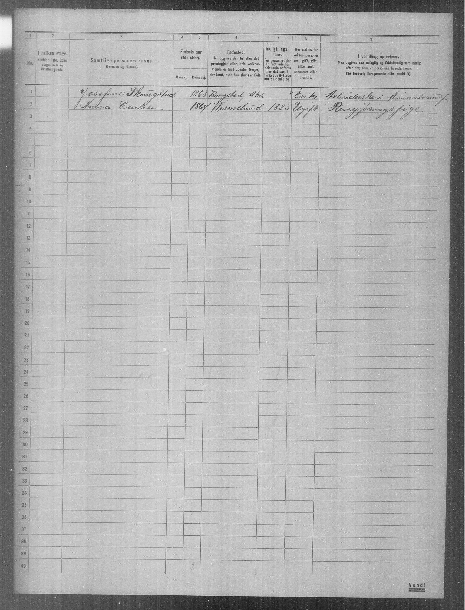 OBA, Municipal Census 1904 for Kristiania, 1904, p. 503