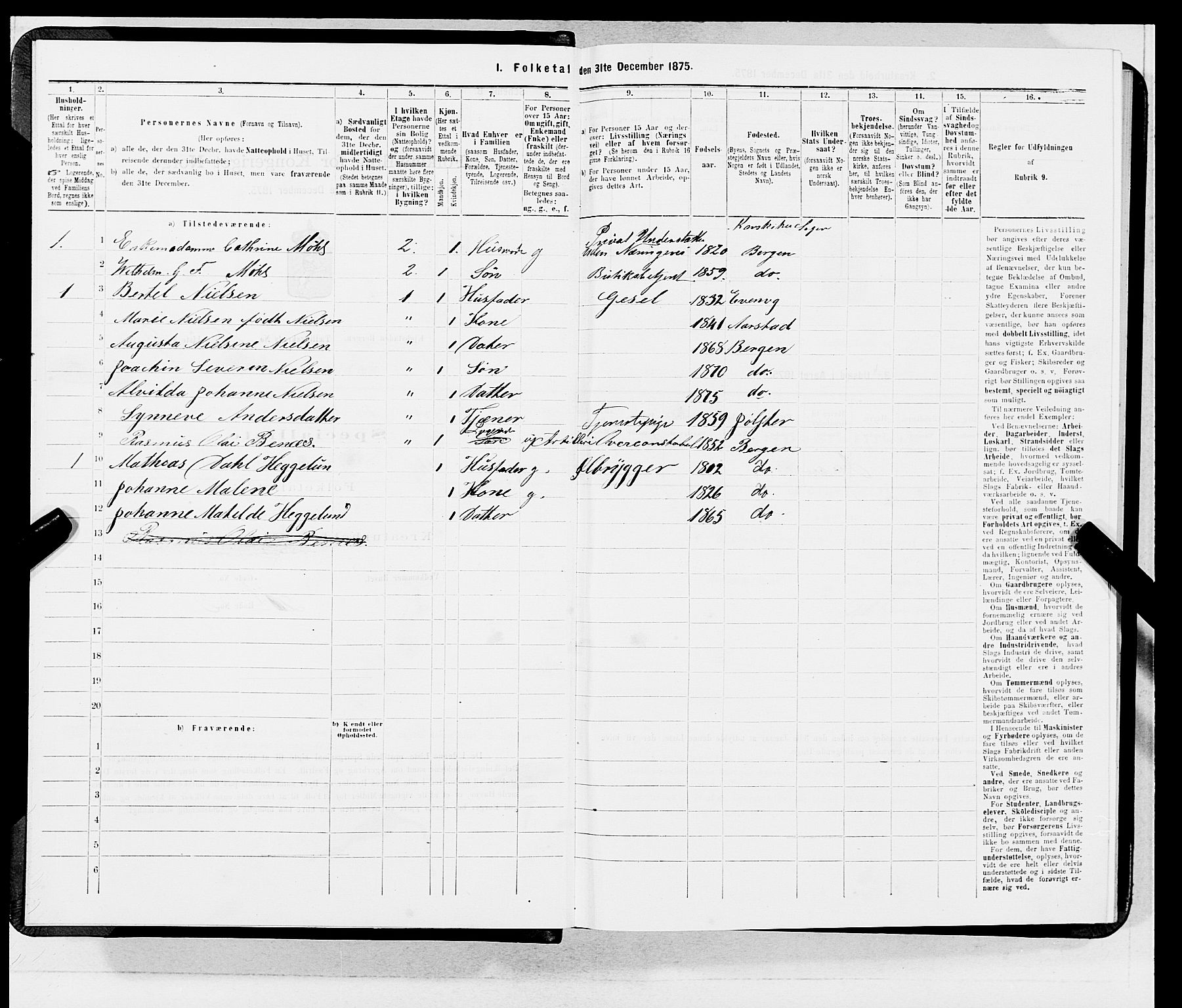 SAB, 1875 census for 1301 Bergen, 1875, p. 4573